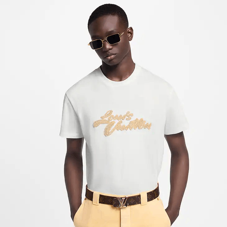 Louis Vuitton Embroidered Signature T-Shirt Size US XL / EU 56 / 4 - 4 Thumbnail