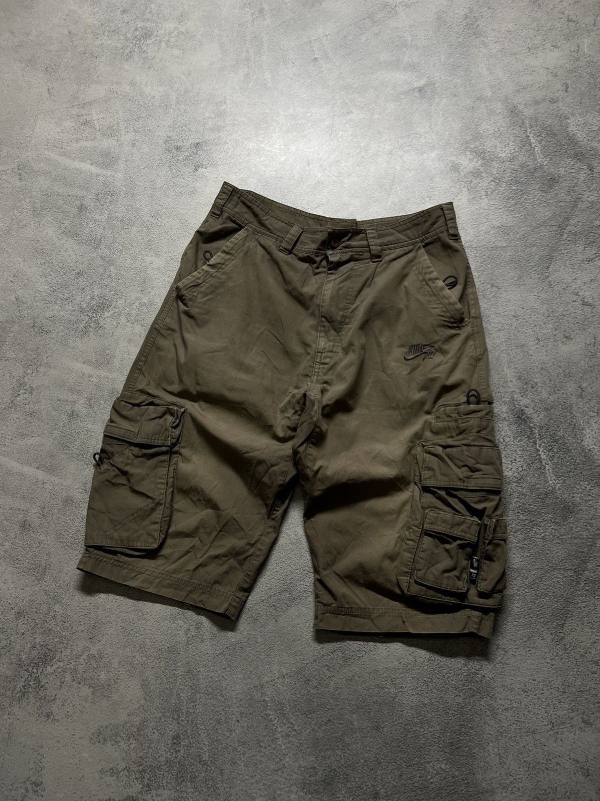 Nike × Vintage Vintage Y2k Brown 🤎 Nike Multi Pocket Shorts 00’s Size US 32 / EU 48 - 3 Thumbnail