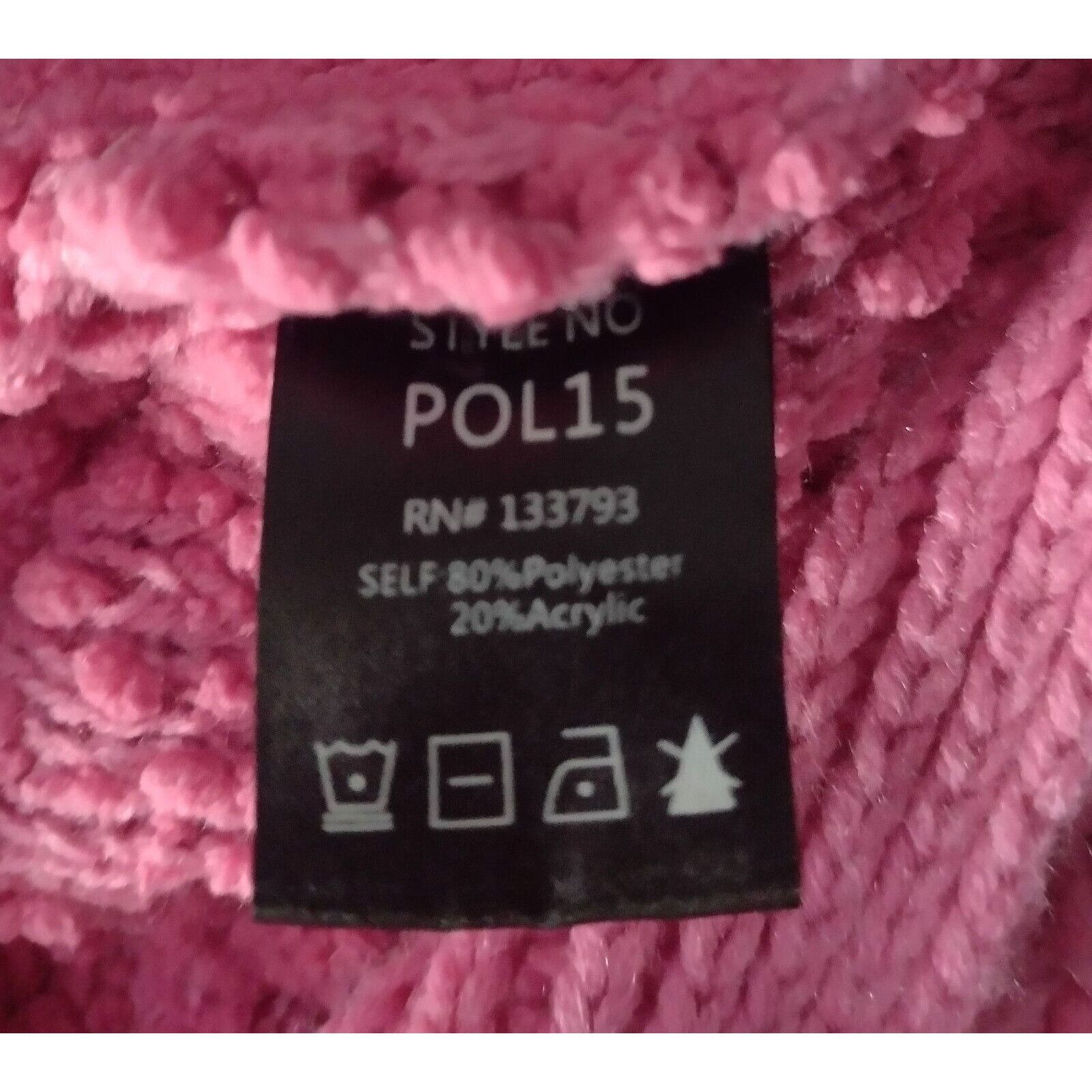 Anthropologie POL Chunky Popcorn Knit Hi Lo Hooded Sweater Size L Pink Rel Size L / US 10 / IT 46 - 8 Thumbnail