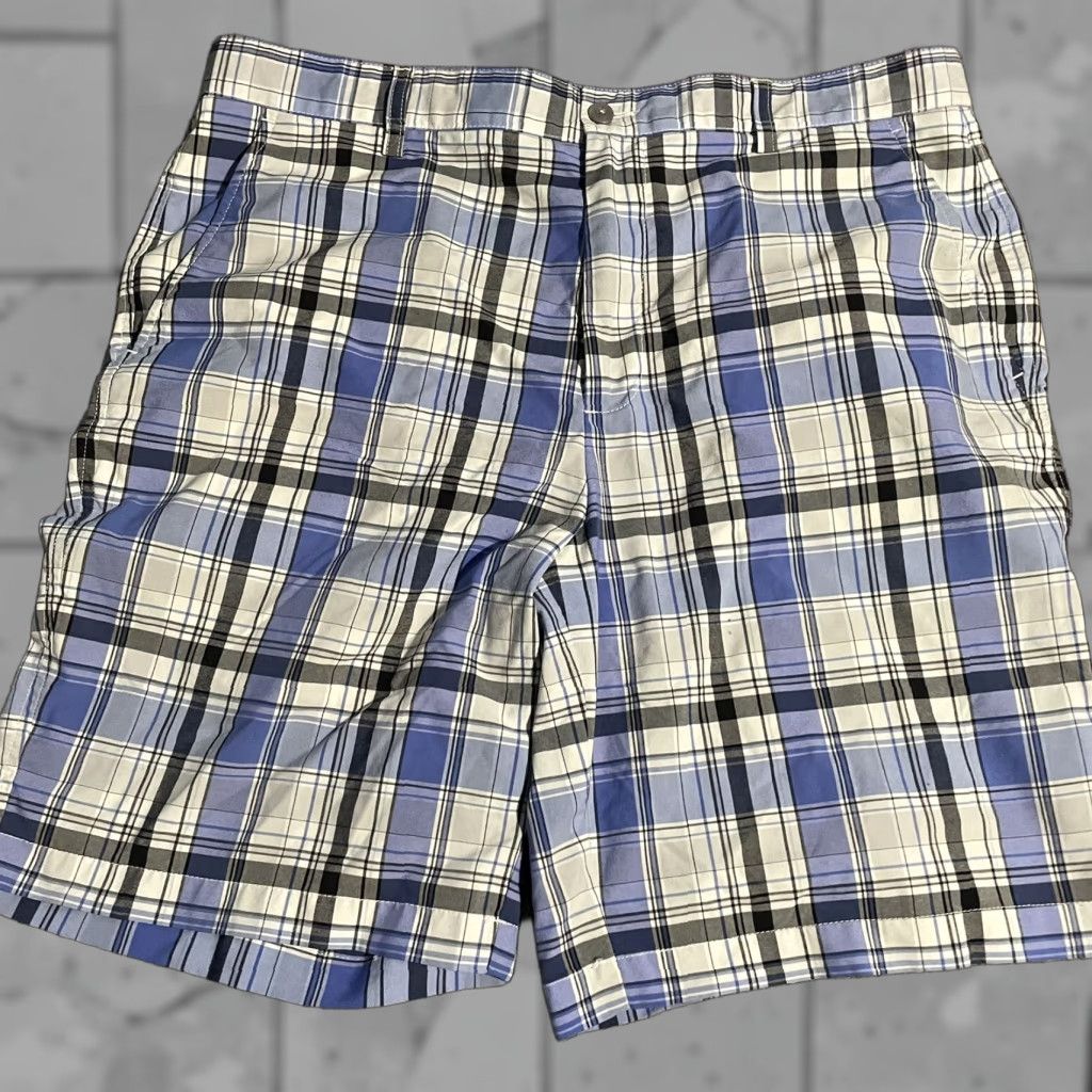 Footjoy FootJoy Nylon Blend Blue plaid golf Shorts Mens Size 36 Size US 36 / EU 52 - 1 Thumbnail
