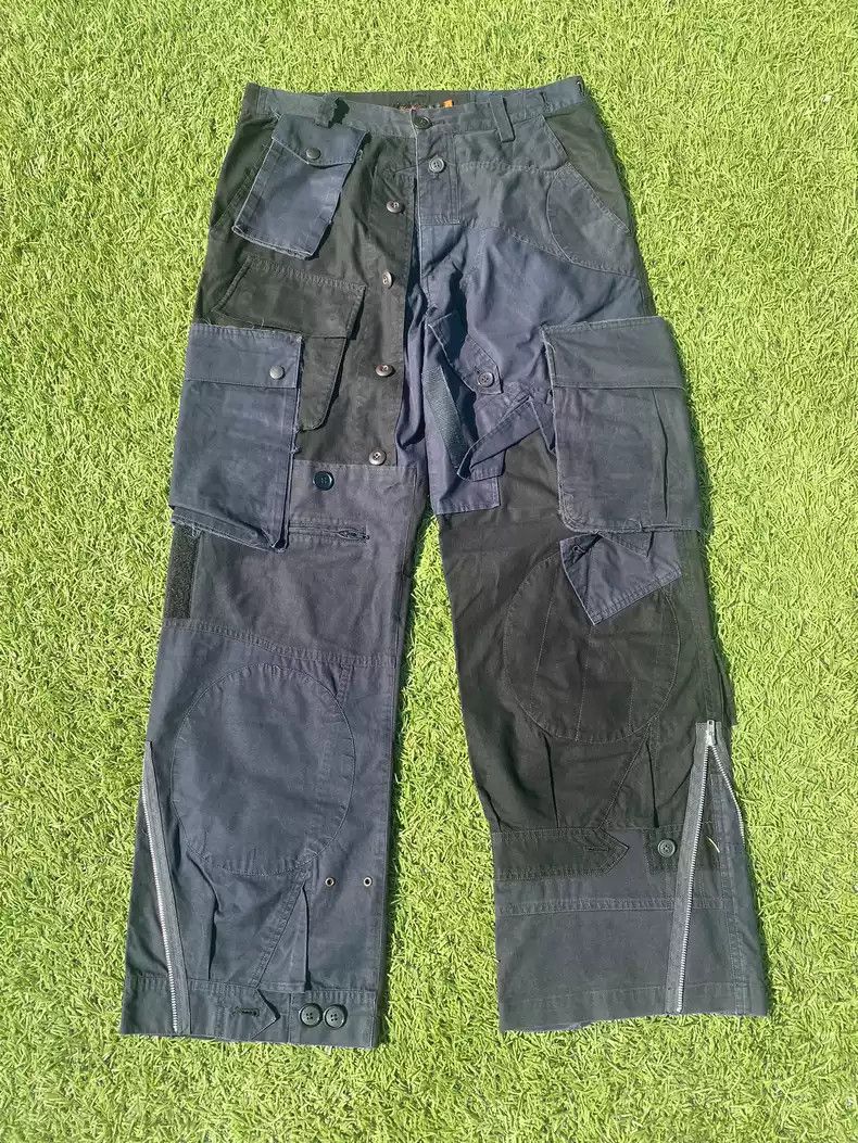 Undercover Undercover 05ss Deconstructed patchwork army pants overalls Size US 32 / EU 48 - 1 Thumbnail