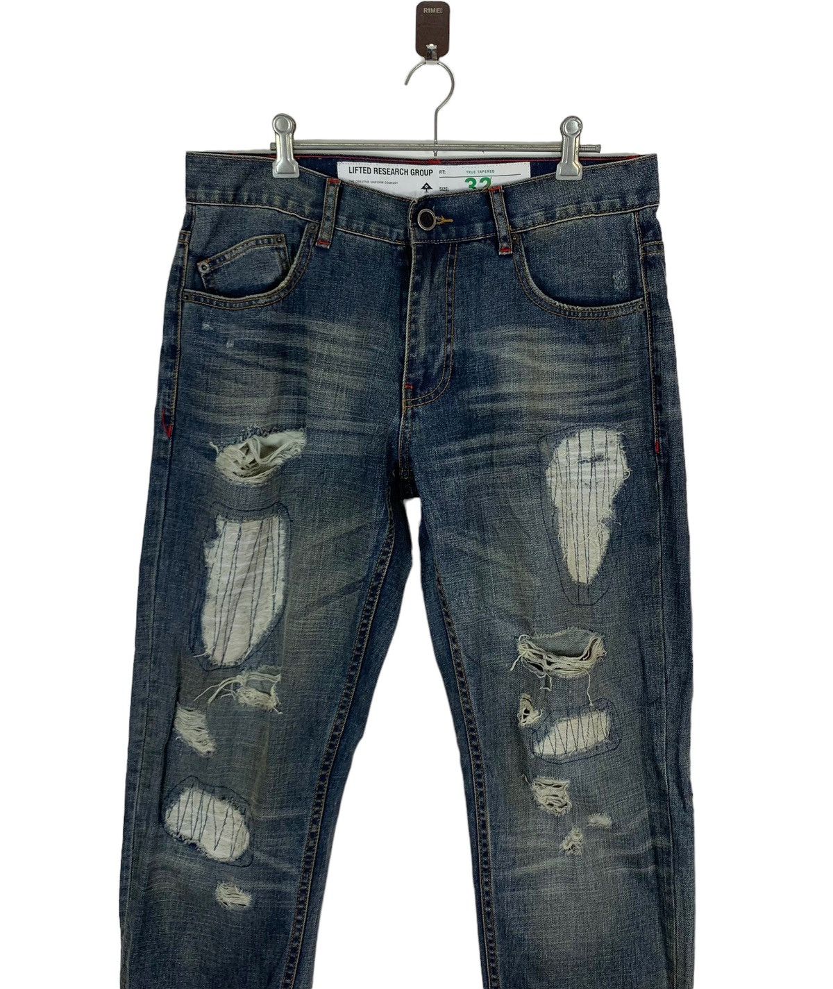 LRG VINTAGE LIFTED RESEARCH GROUP LRG DISTRESSED JEANS Size US 33 - 2 Thumbnail