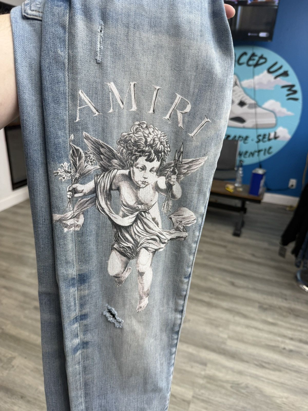 Amiri Amiri Cherub Print Jeans - Angel Graphic Size US 30 / EU 46 - 2 Thumbnail