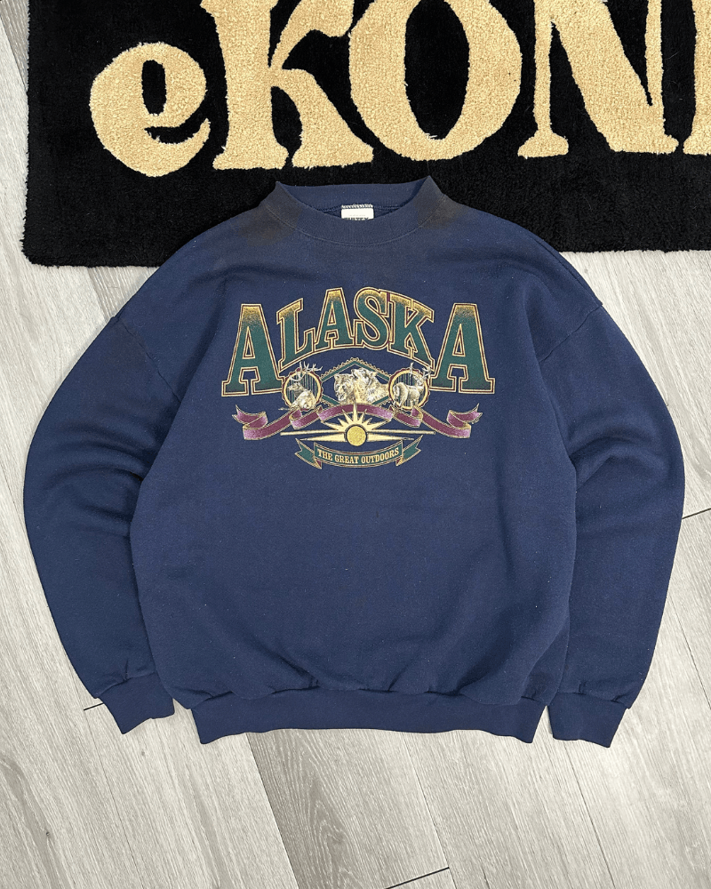 Tultex × Vintage Vintage Tultex Alaska Great Outdoors Crewneck Sweatshirt - L Size US L / EU 52-54 / 3 - 1 Thumbnail