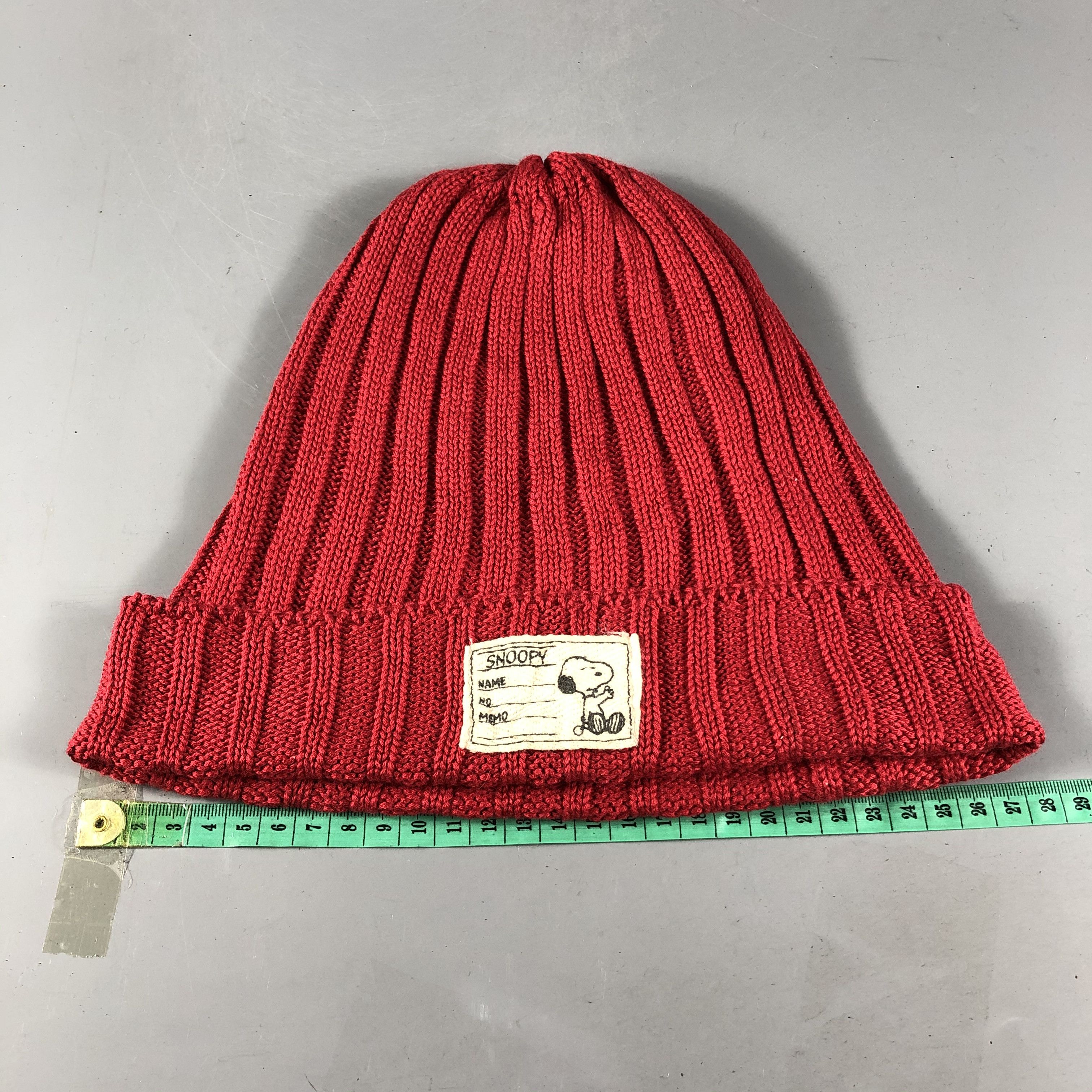 Vintage Snoopy Pleated Cotton Beanie Snowcap Snow Hat B651 Size ONE SIZE - 3 Thumbnail