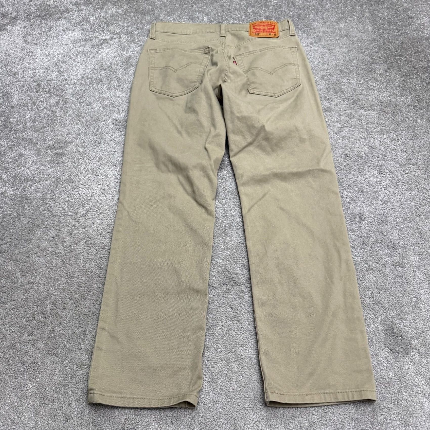 Levi's Levi's Mens 541 Athletic Fit Taper Leg Chino Pants Khaki Brown Flat Front 30x30 Size US 30 / EU 46 - 2 Thumbnail