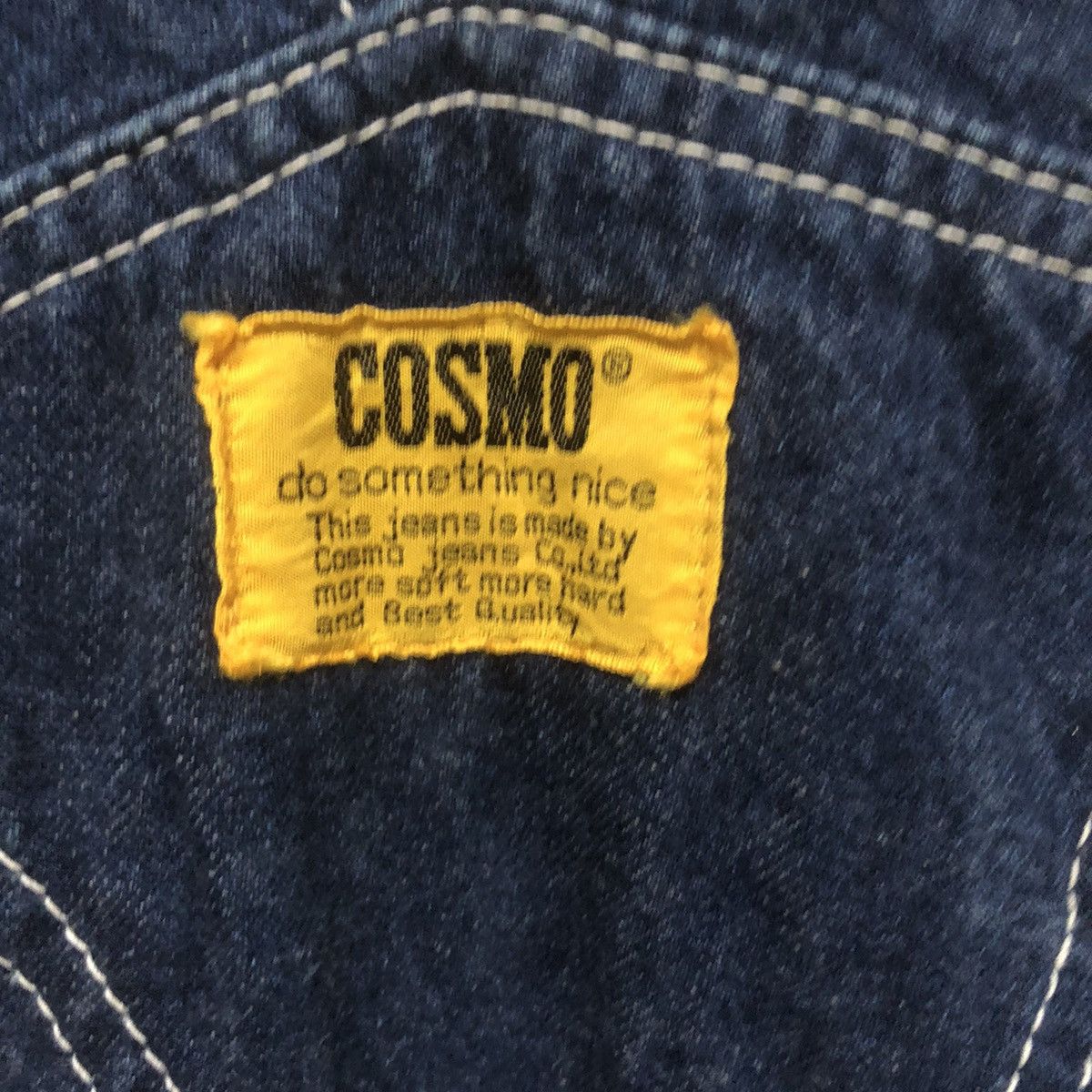 Japanese Brand Cosmo Indigo Denim Overall Size 28" / US 6 / IT 42 - 7 Thumbnail
