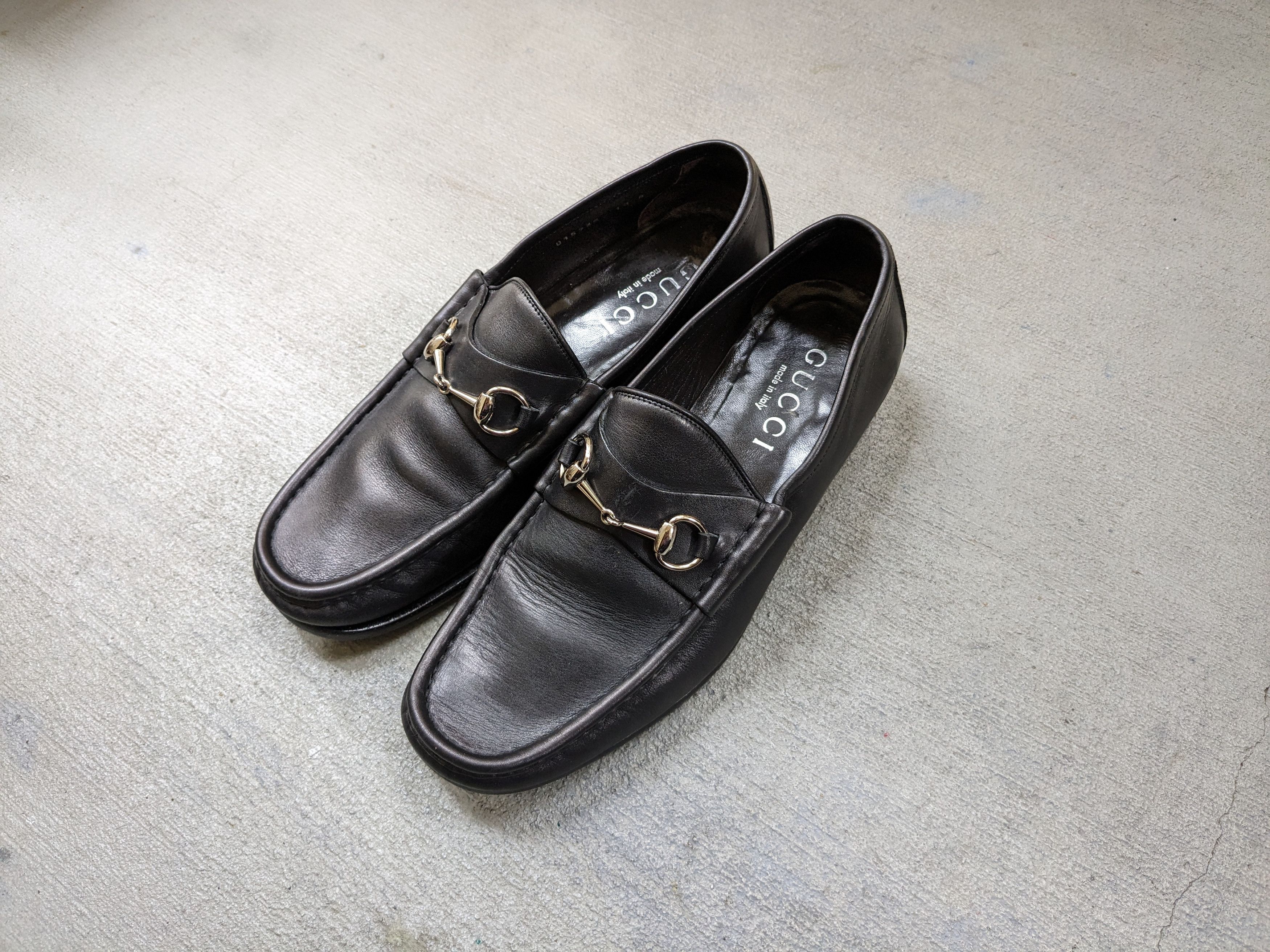 Pre-owned Gucci X Maison Margiela Gucci Horsebit Loafers Black 10 D Slip Ons Buckle Tom Ford In Black Silver