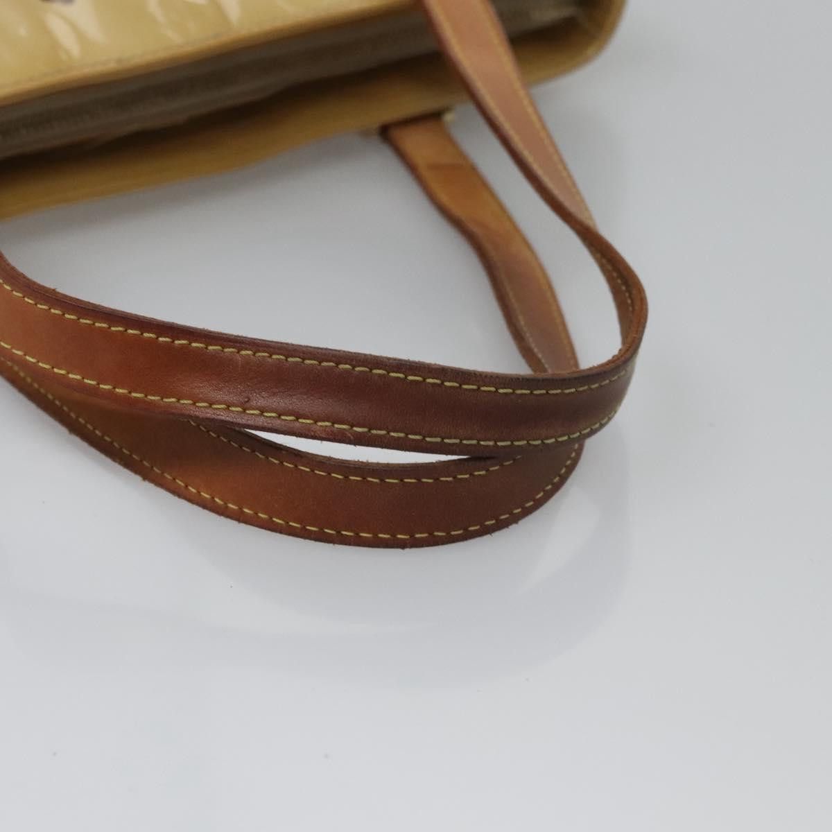 Louis Vuitton LOUIS VUITTON Monogram Vernis Houston Hand Bag Beige M91004 Size ONE SIZE - 8 Thumbnail