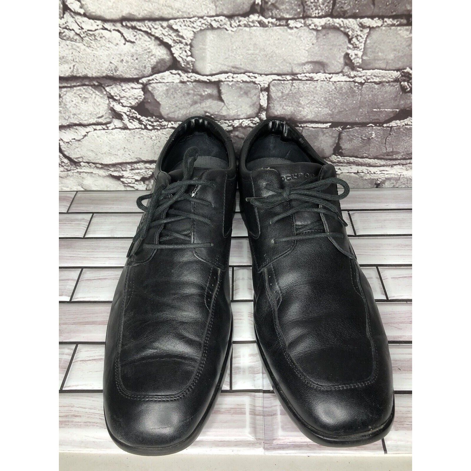 Rockport Rockport Adiprene Black Leather Oxfords Lace Up Casual Shoes Size US 11 / EU 44 - 9 Thumbnail