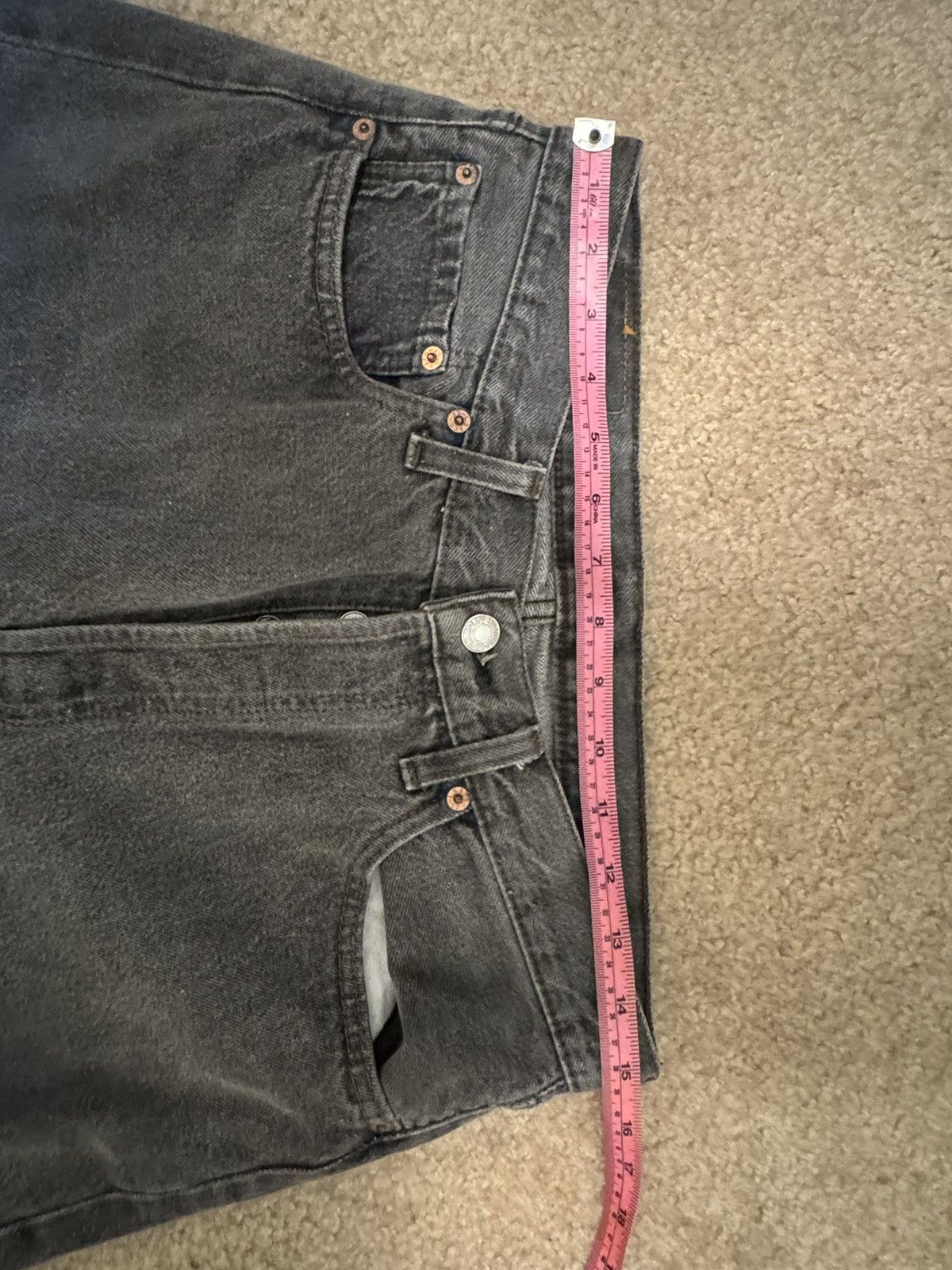 Levi's Vintage black Levi jeans with raw hem Size US 31 - 5 Thumbnail