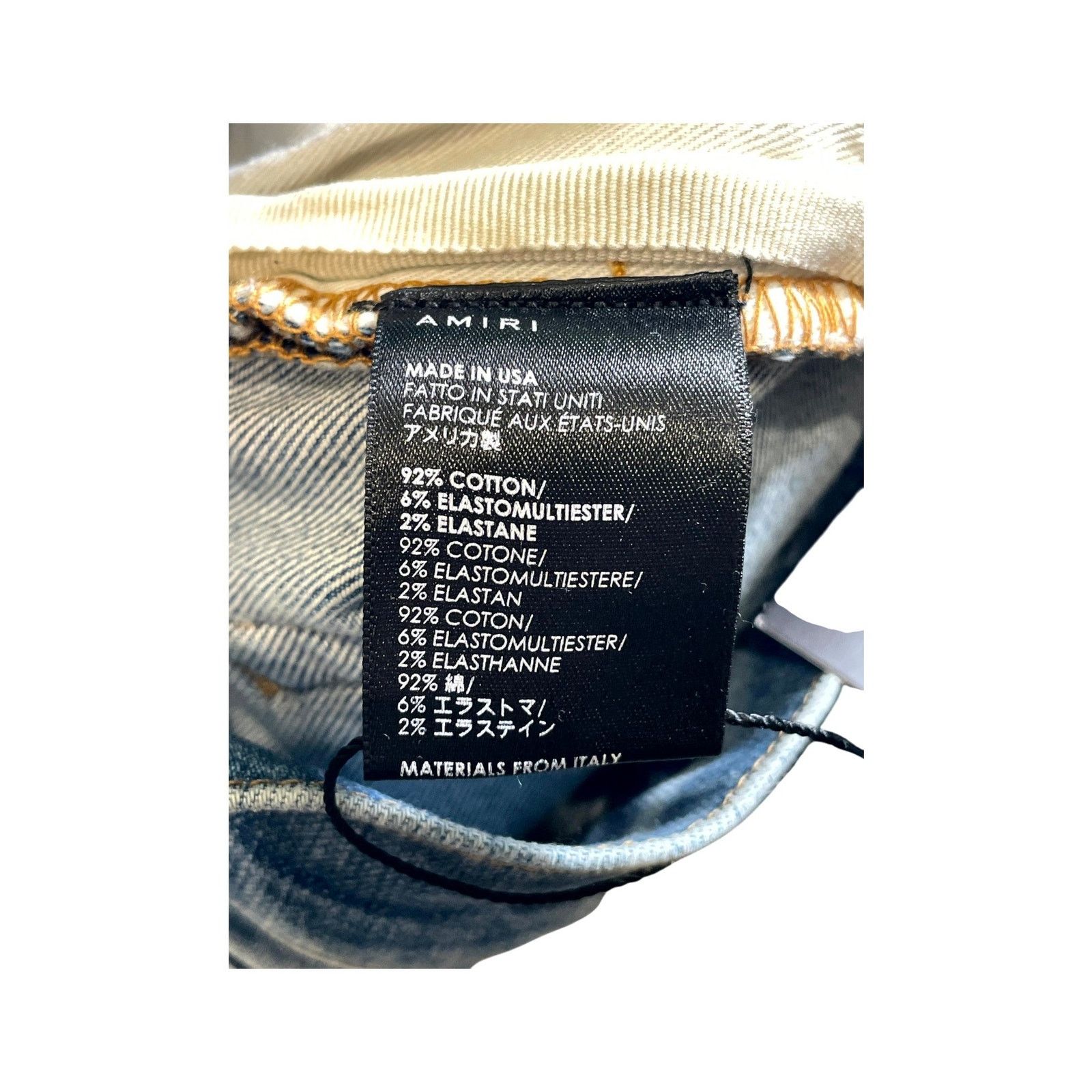 Amiri Amiri Tie Dye Patchwork Light Wash & Multicolor Jeans Size US 32 / EU 48 - 6 Thumbnail