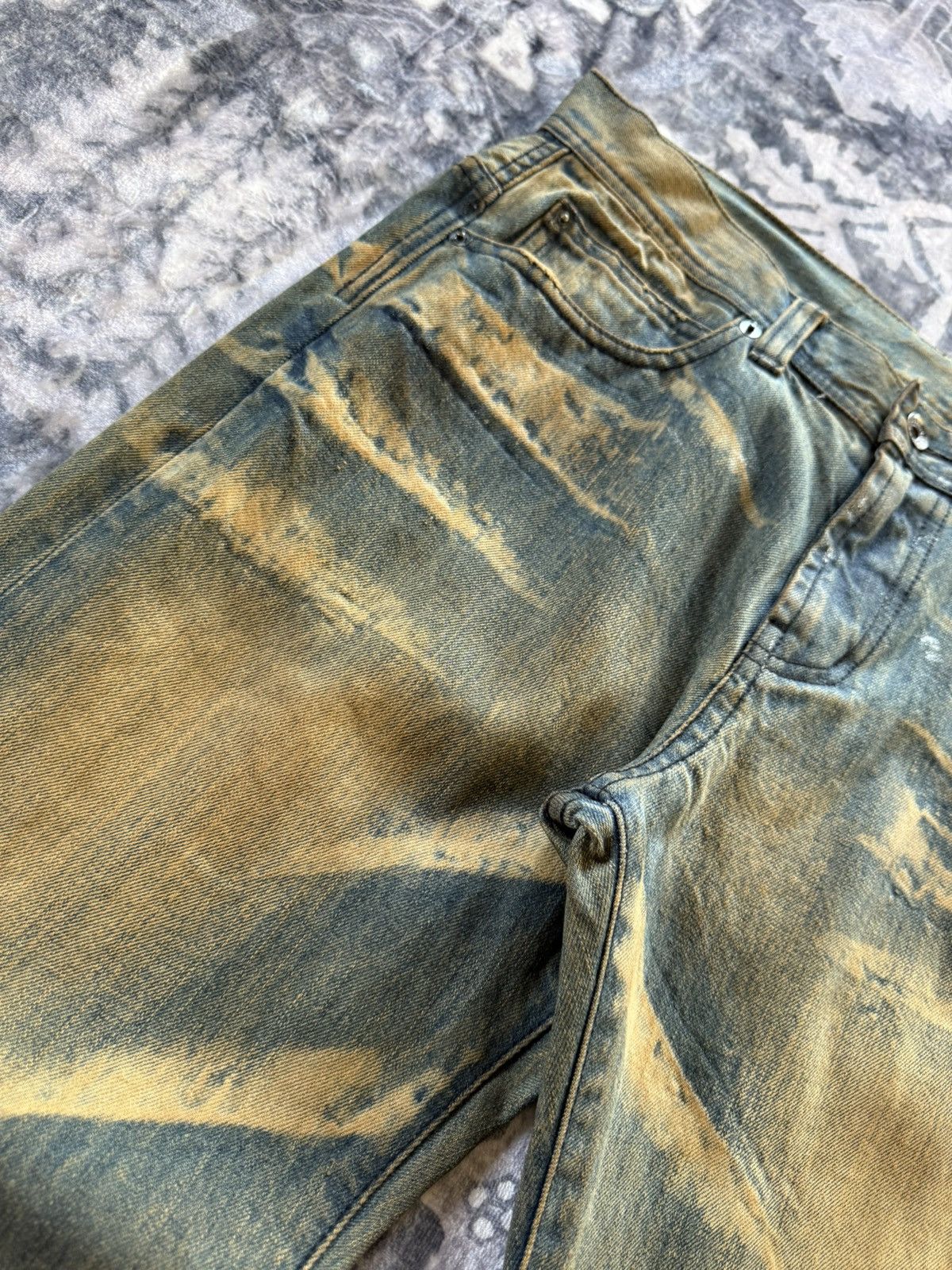 If Six Was Nine Flared Semantic Design Muddy Wash Claw Mark Jeans Size US 30 / EU 46 - 9 Thumbnail