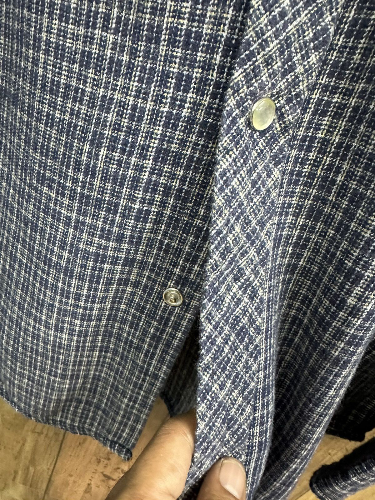 Dickies × Flannel × Vintage Vintage Dickies Flannel Stone Button Baggy Z44 Size US M / EU 48-50 / 2 - 9 Thumbnail