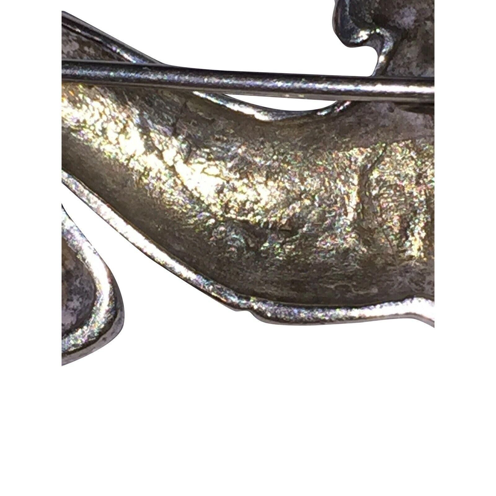 Designer Sterling Silver Horse Prancing Pin Pave in Marcasites Size ONE SIZE - 4 Thumbnail
