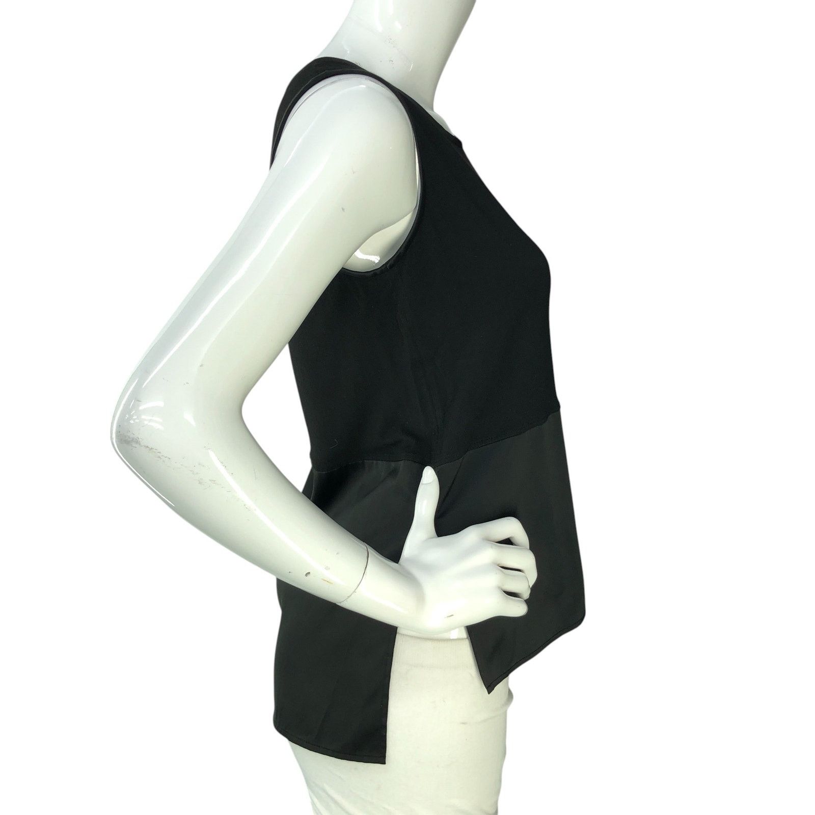 Lafayette 148 Lafayette 148 Sz P US XS Top Mixed Media Tank Satin Stretch Size XS / US 0-2 / IT 36-38 - 9 Thumbnail