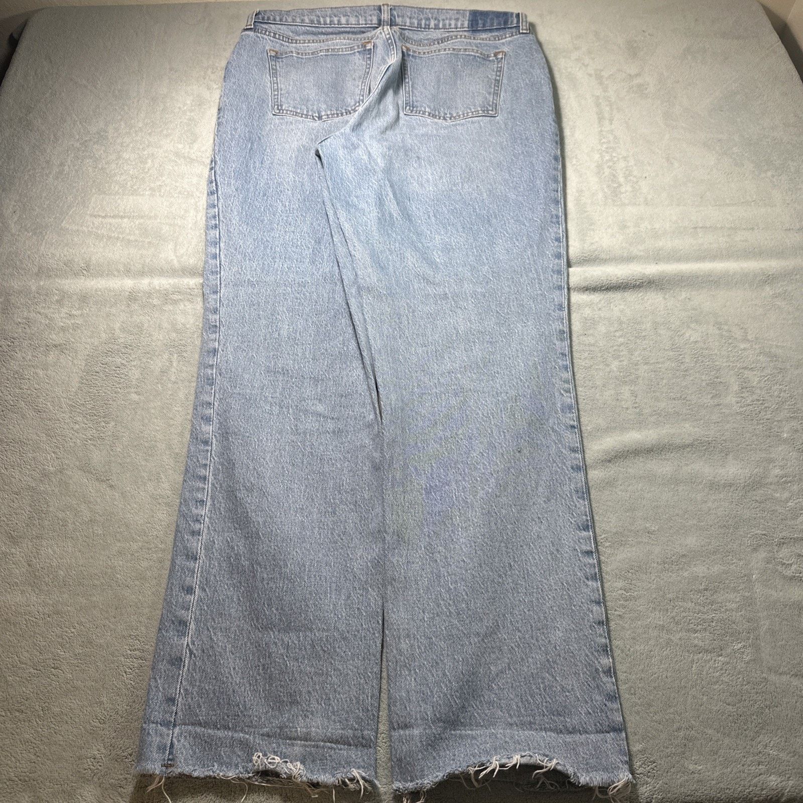 Abercrombie & Fitch Y2k 2000s Abercrombie Fitch Straight Baggy Jeans Ws 31 Size 35" - 3 Thumbnail