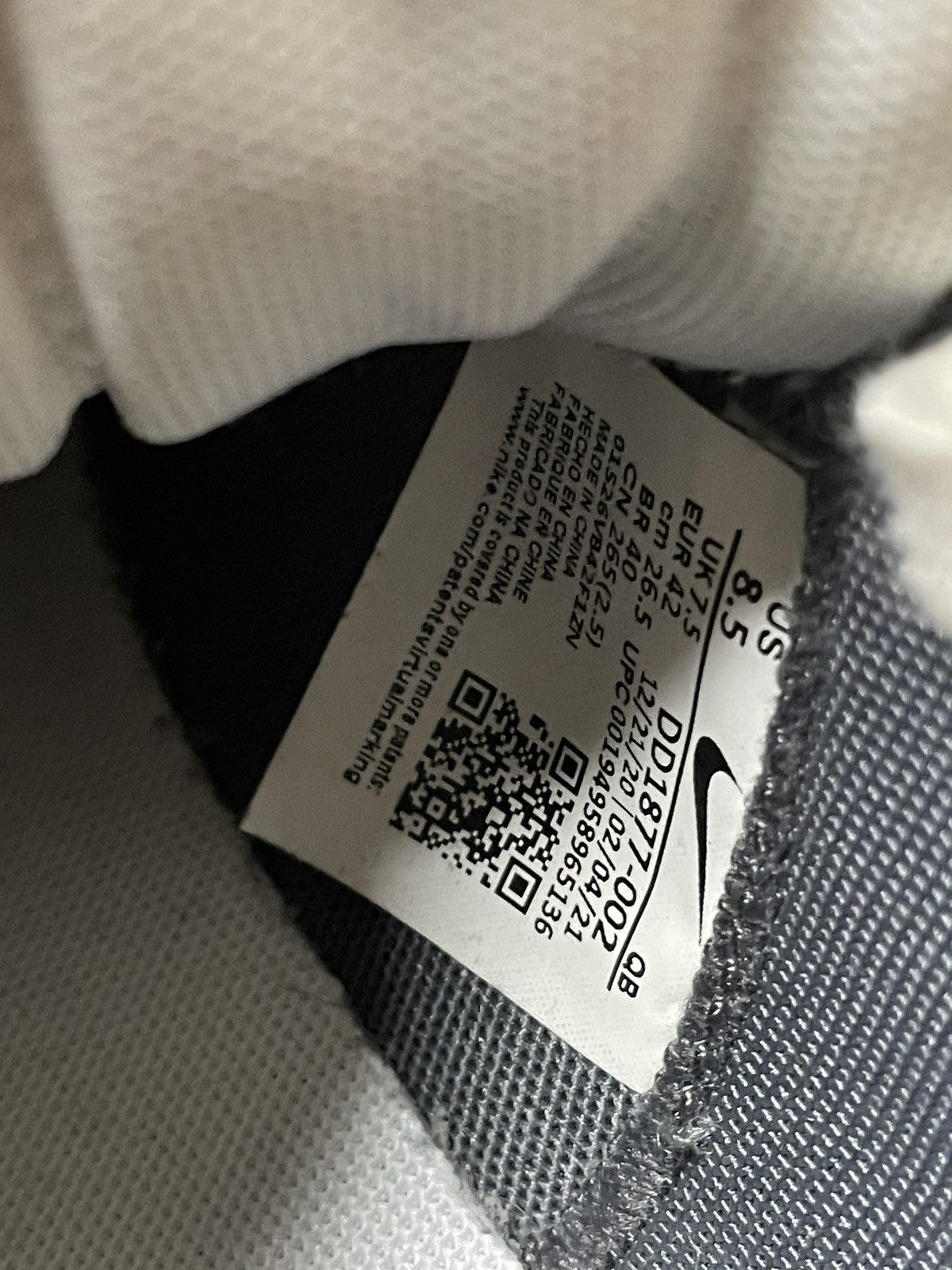 Nike × Sacai Nike x Sacai Blazer Low in White/Grey Size US 8.5 / EU 41-42 - 5 Thumbnail