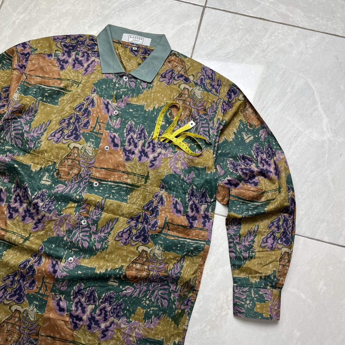 Lanvin Lanvin studio pattern shirt /hermes/versace/dior/prada/ Size US M / EU 48-50 / 2 - 12 Thumbnail