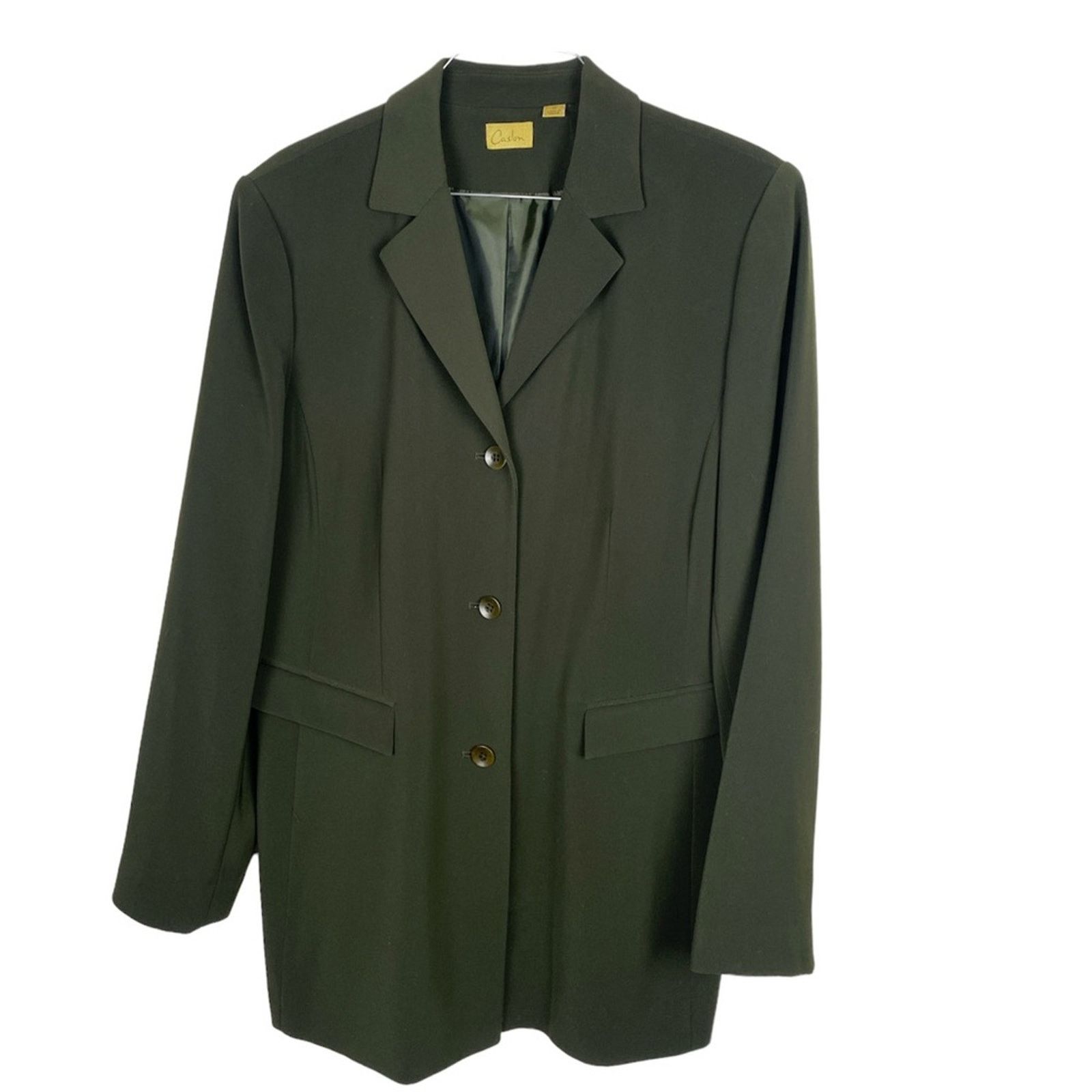 Other Caslon Suit Jacket Vintage 90's oversize Blazer Green 12 Size XL / US 12-14 / IT 48-50 - 1 Thumbnail