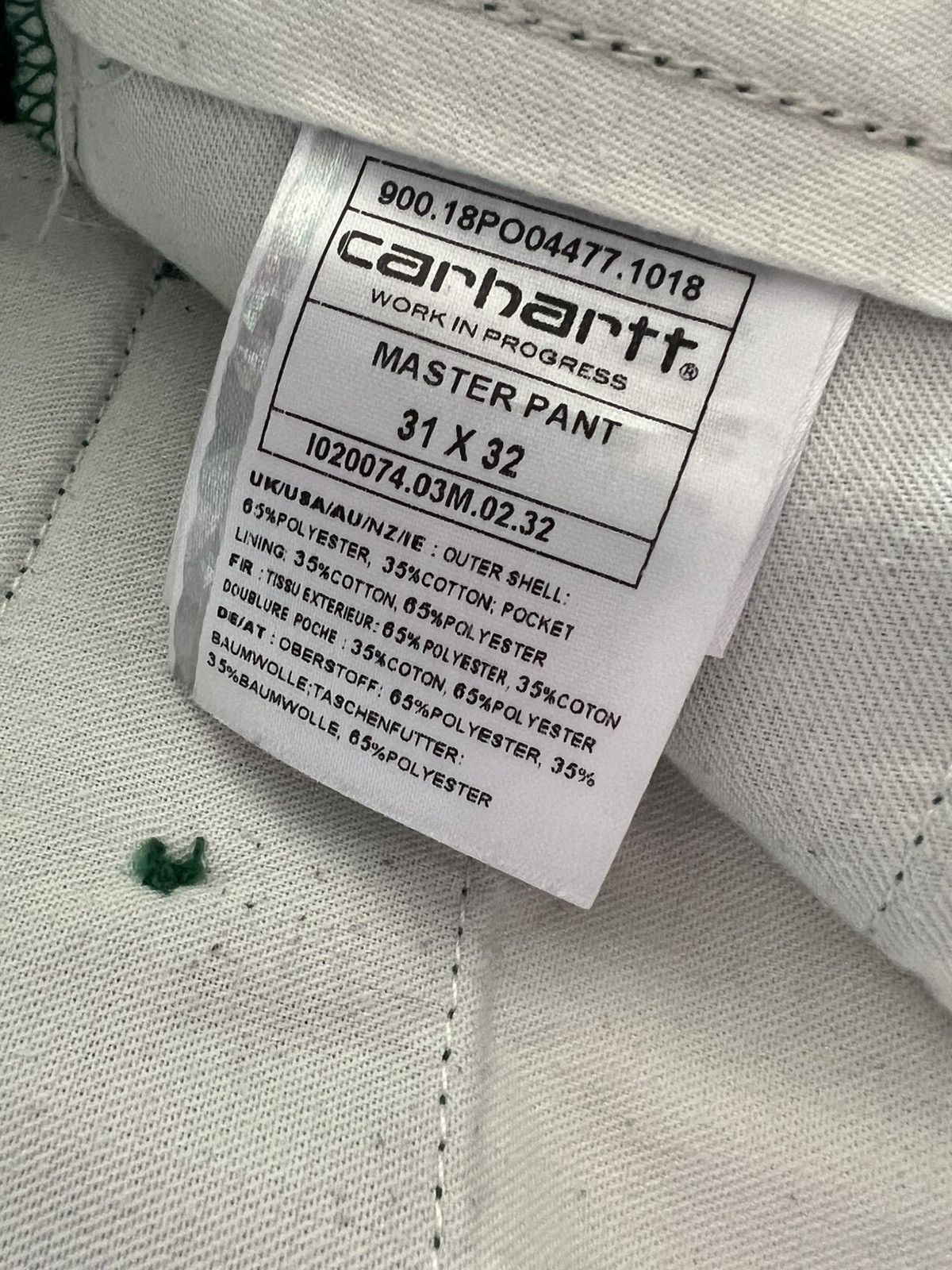 Carhartt Wip Carhartt WIP Master Pant Size US 31 - 4 Thumbnail