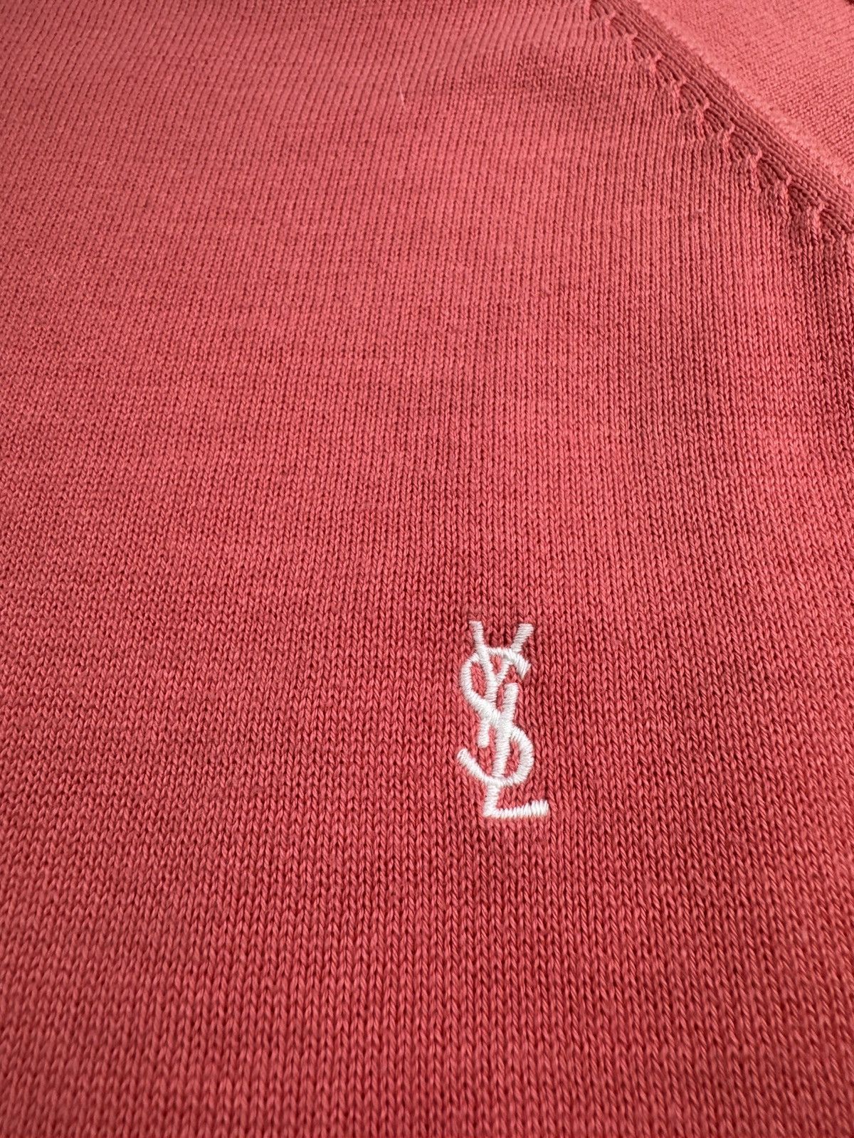 Yves Saint Laurent Yves Saint Laurent Men’s Cotton YSL Knit Pink XL Sweatshirt Sweater Pullover Size US XL / EU 56 / 4 - 9 Thumbnail