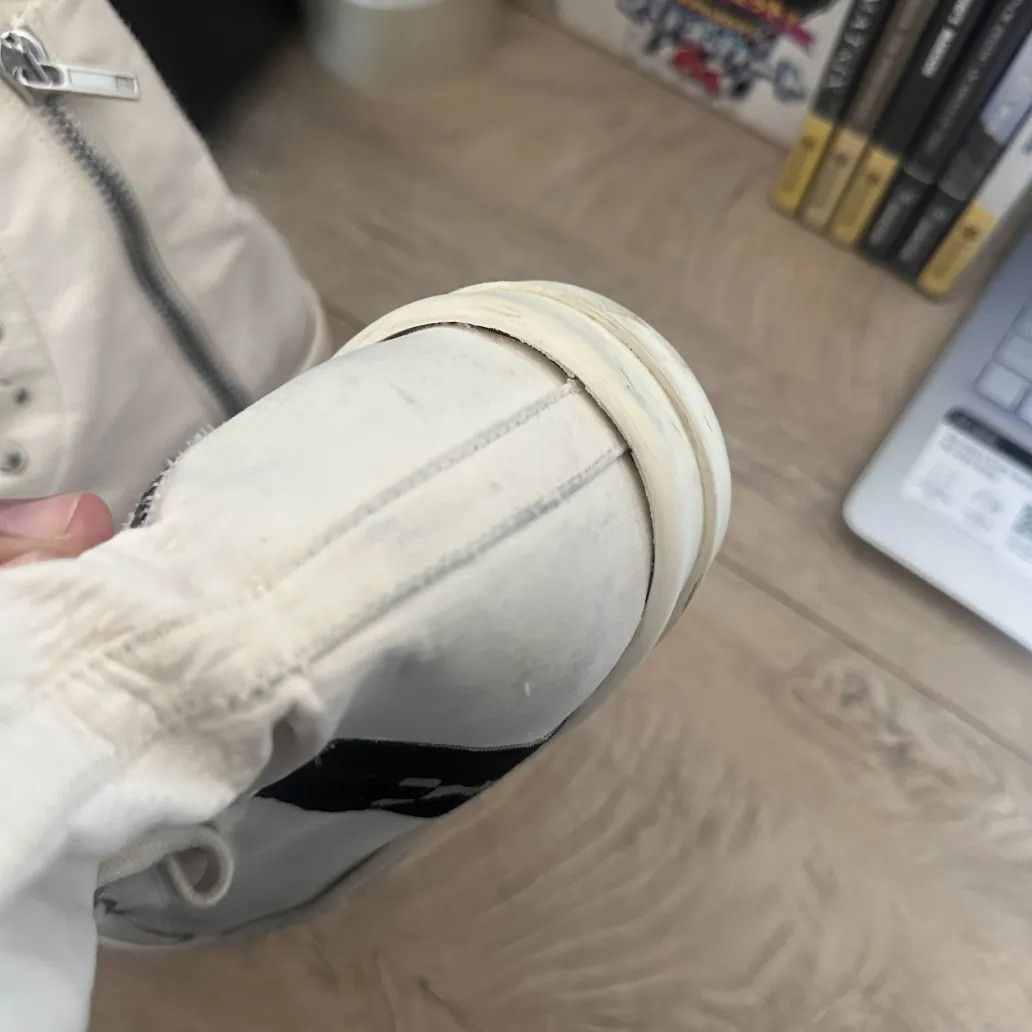 Rick Owens Drkshdw Rick Owens DRKSHDW Canvas Hightop Ramones Size US 10 / EU 43 - 11 Thumbnail