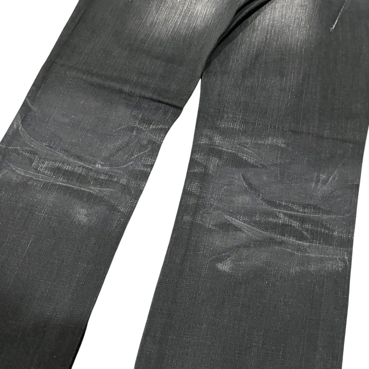 Black Barrett BlackBarret Jeans By Neil Barret Waxed Raw Denim Size US 33 - 7 Thumbnail