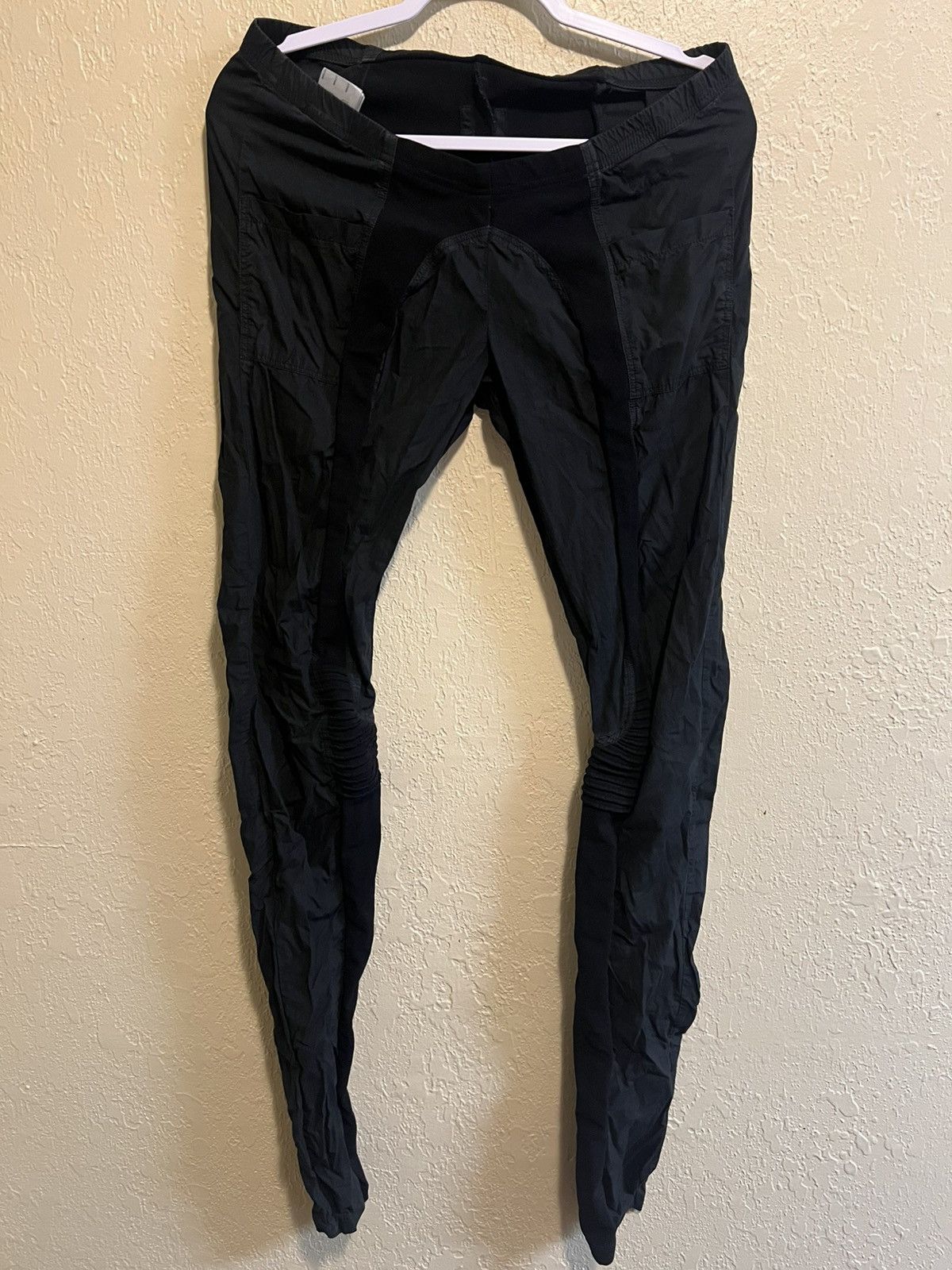 Rick Owens Rick Owens Leather Nagakin leggings | Grailed