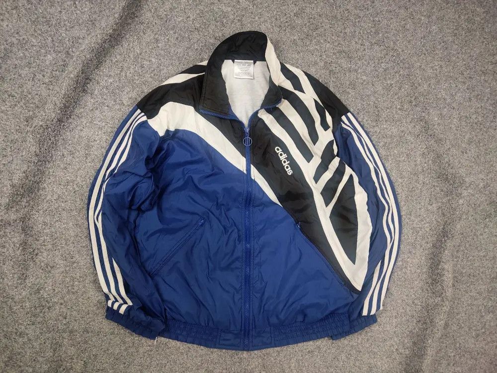 Adidas Vintage 90’s Adidas Originals Blue Zip Track Jacket Retro Size US L / EU 52-54 / 3 - 2 Thumbnail