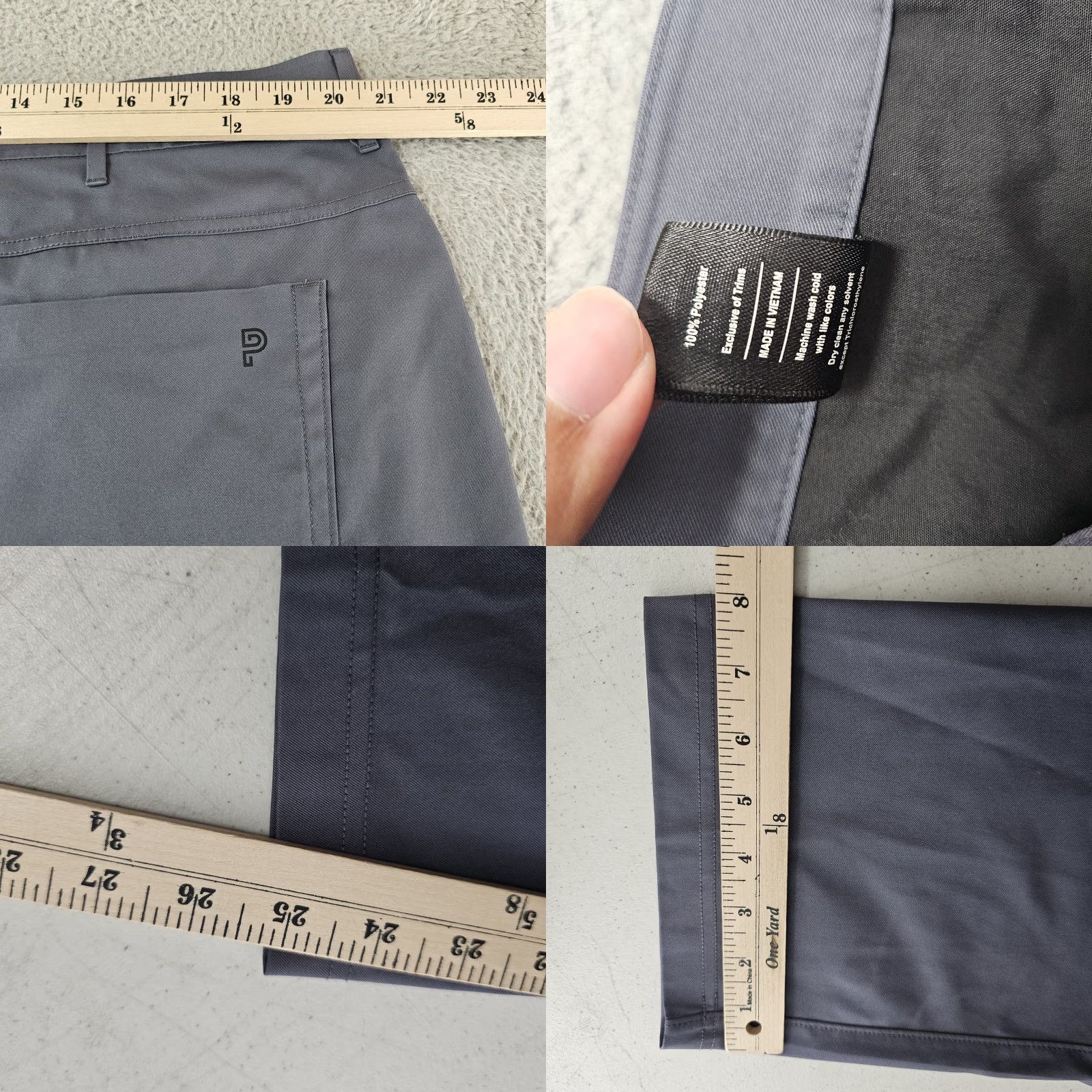 Vintage Public Rec Pants Mens 42x25 All Day Every Day Performance Stretch Lightweight Size US 42 / EU 58 - 8 Thumbnail