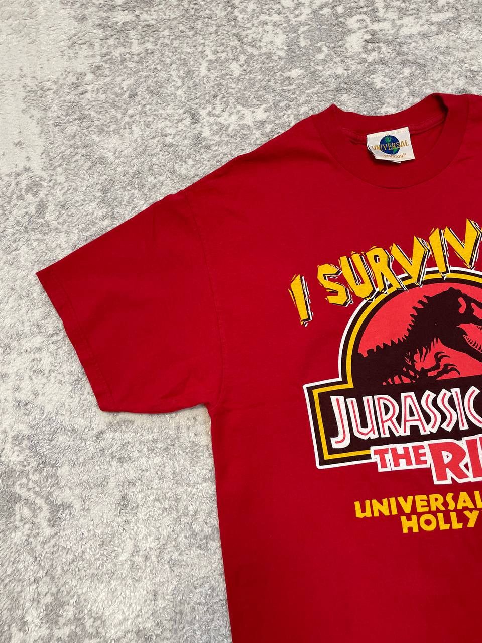 Universal Studios Vintage 1997 Jurassic Park The Ride TShirt Universal Studios Size US L / EU 52-54 / 3 - 2 Thumbnail