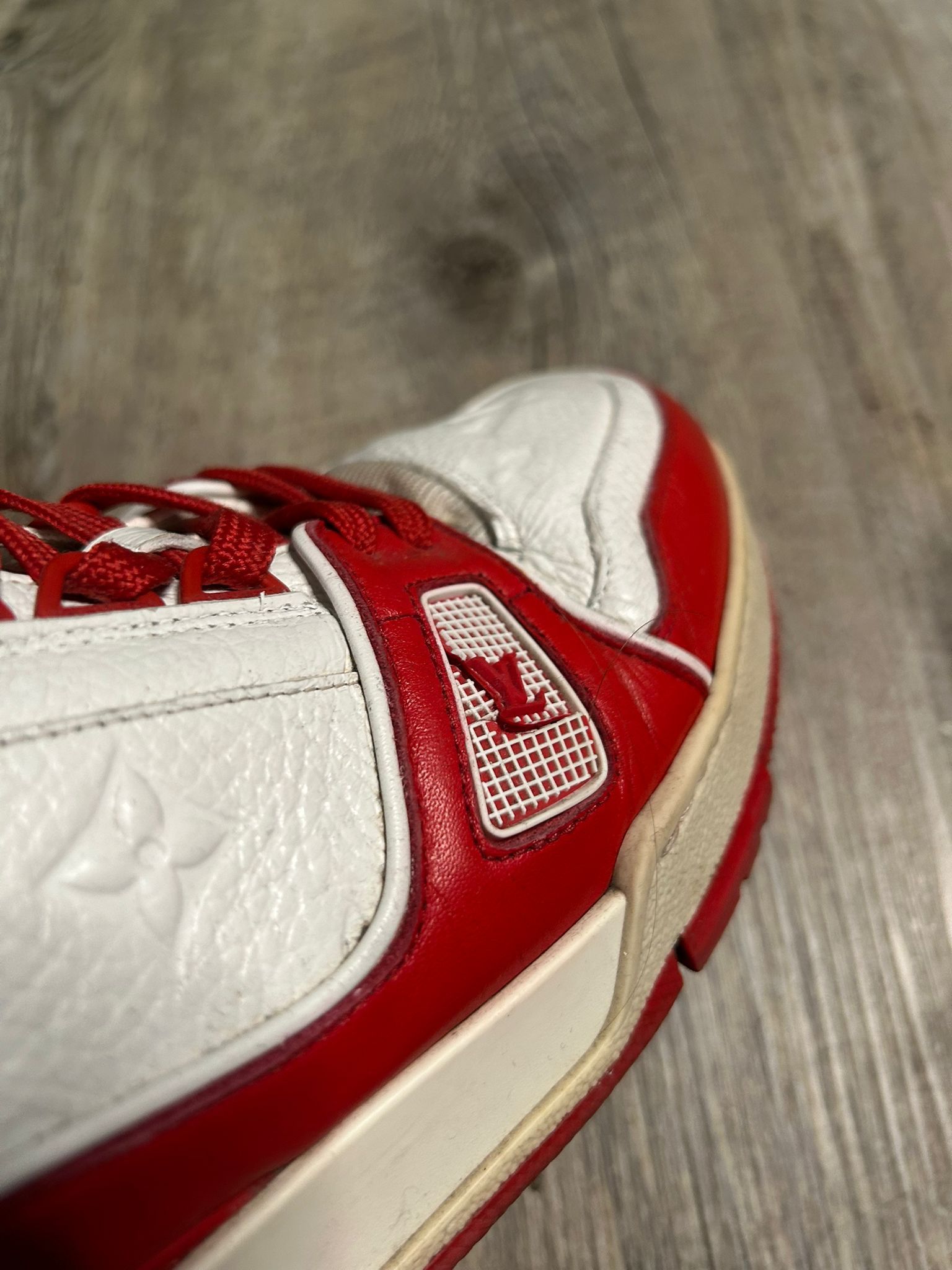 Louis Vuitton Louis Vuitton Product Red Monogram Trainer Sneaker Size US 7 / EU 40 - 4 Thumbnail