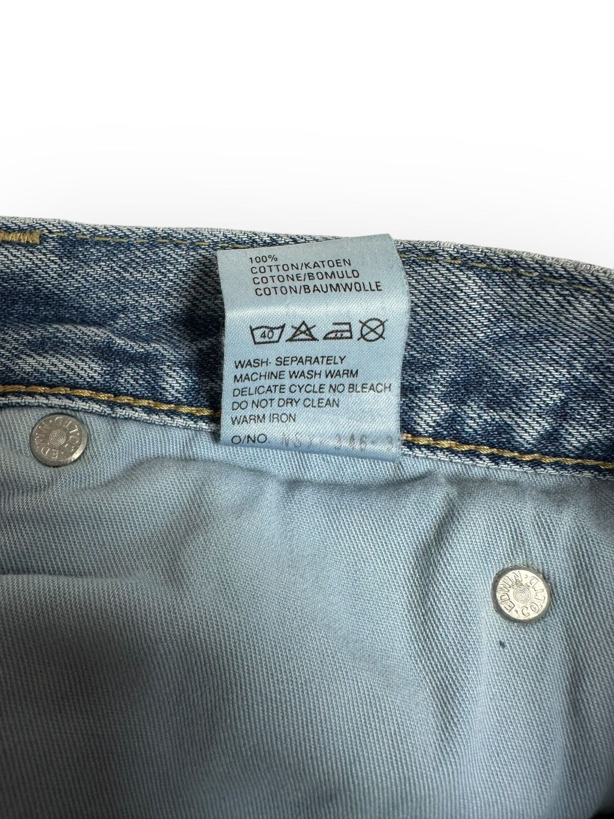 Edwin Edwin Japan Newton Slim W34 L32 Vintage Blue Jeans Size US 34 / EU 50 - 10 Thumbnail