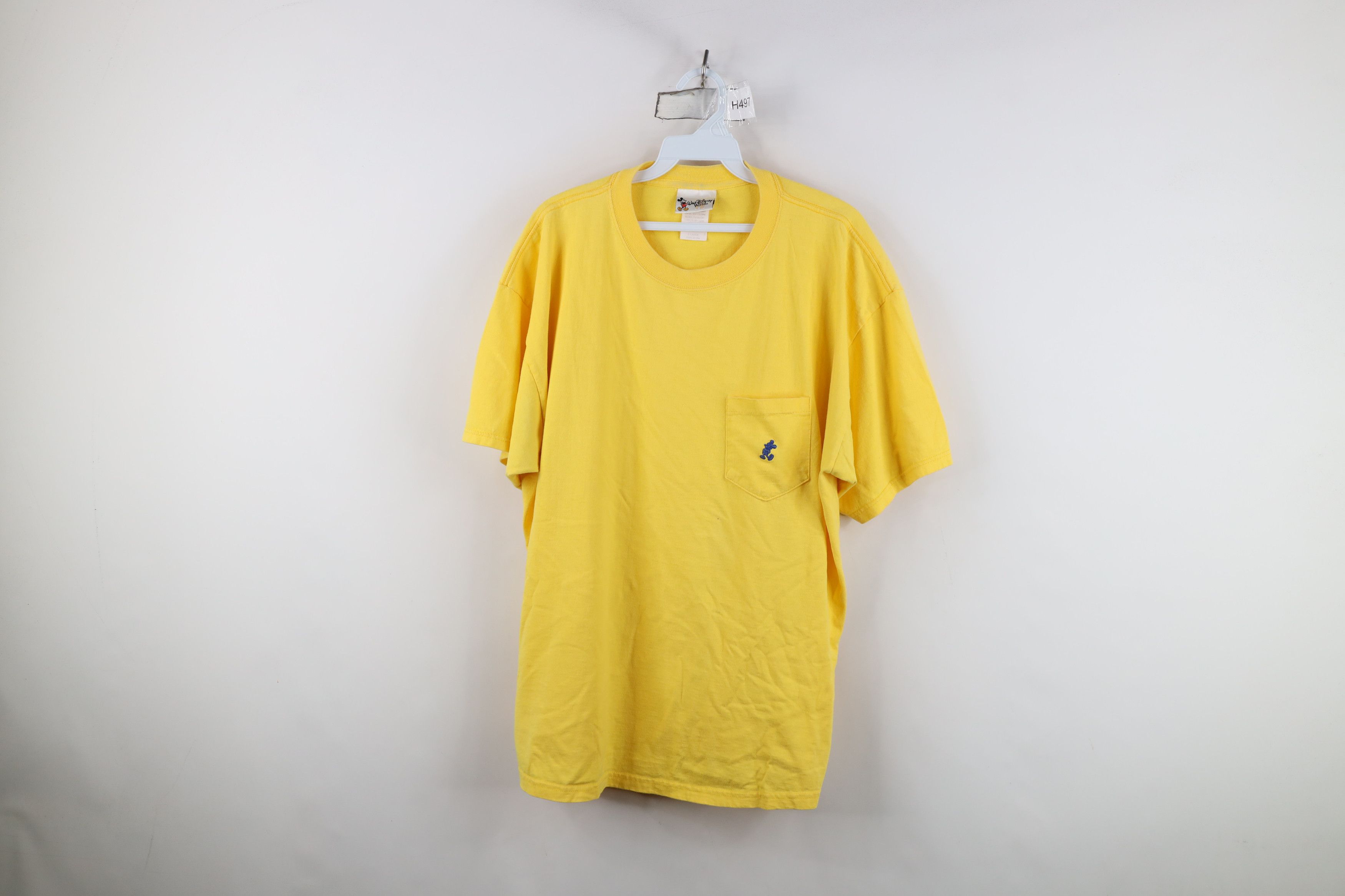 Disney Vintage 90s Walt Disney World Mickey Mouse Pocket T-Shirt Size US XL / EU 56 / 4 - 1 Thumbnail