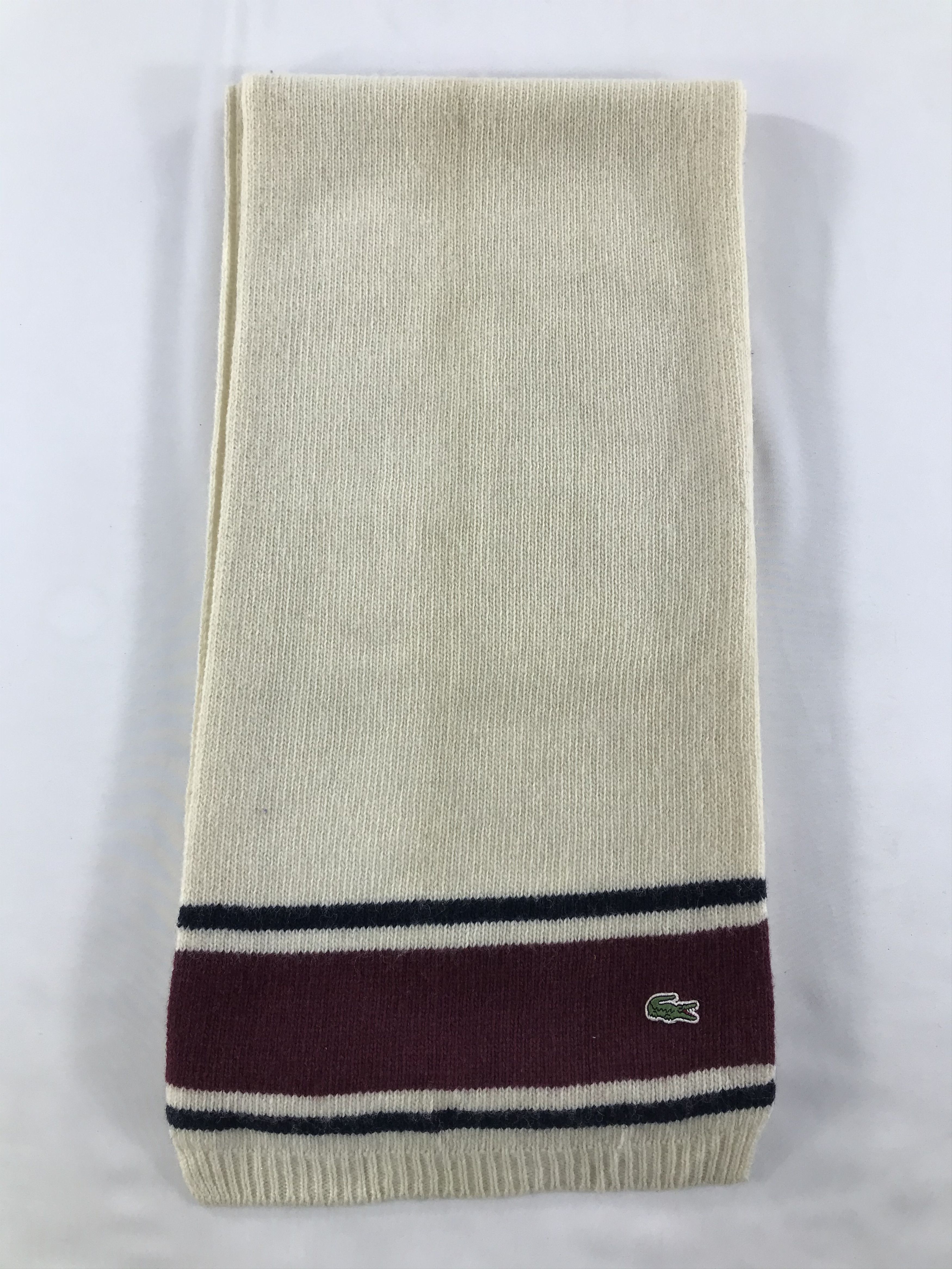 Lacoste Vintage Lacoste Scarf/Muffler/Neckwear MF1251 Size ONE SIZE - 2 Thumbnail
