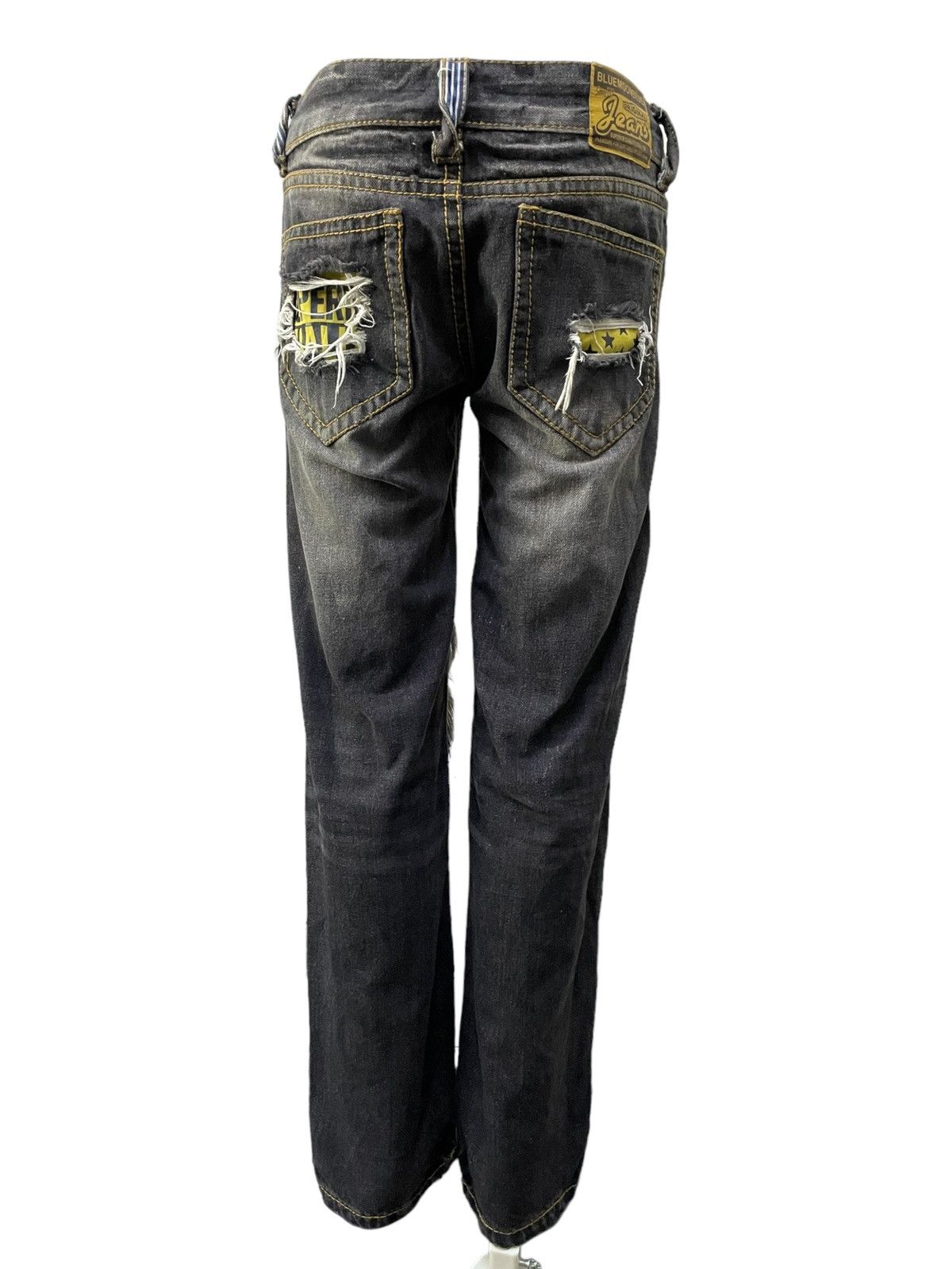 Hysteric Glamour Blue Moon Japan Distressed Patchwork Details Jeans Size US 29 - 4 Thumbnail