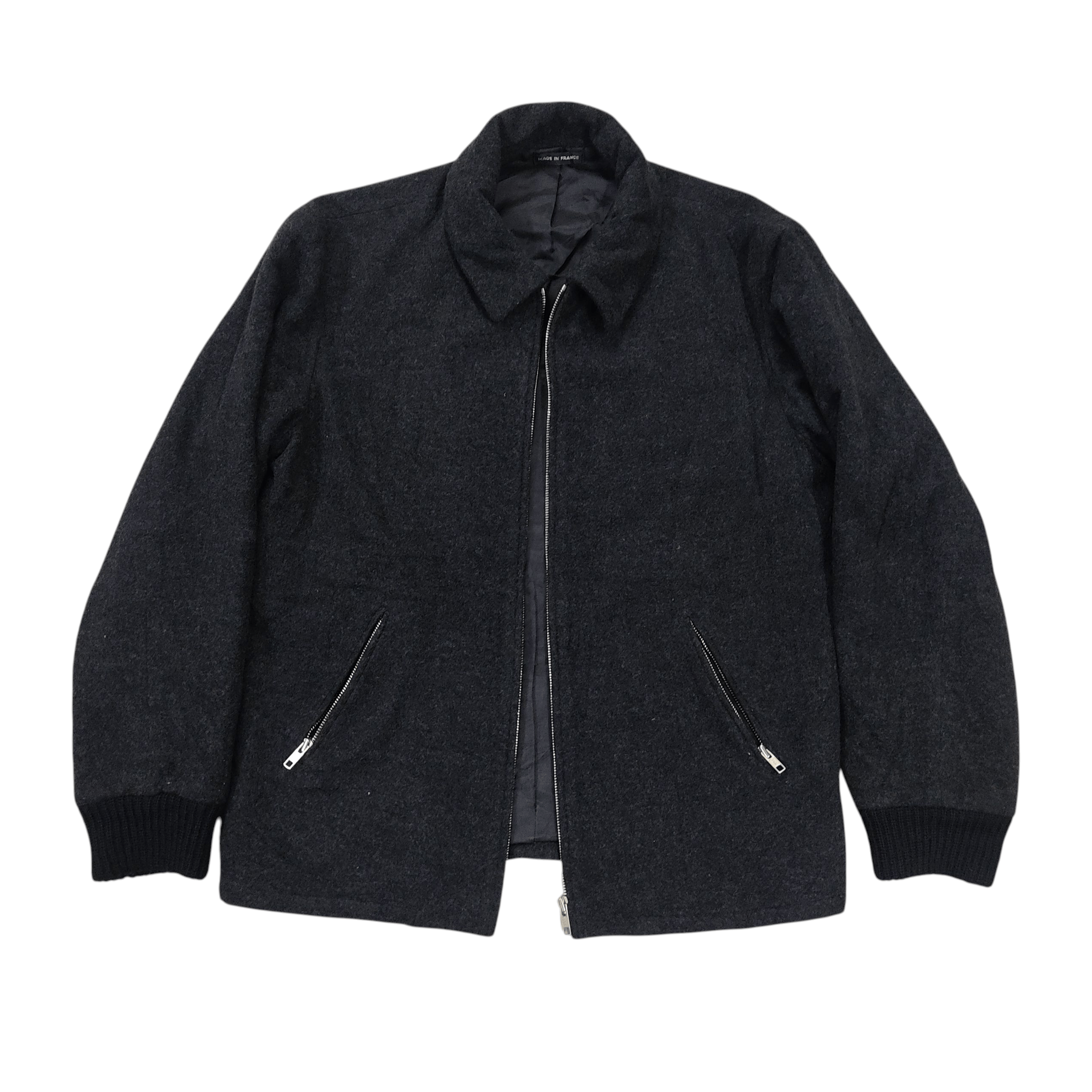 agnes b. Agnes B. Homme Paris Dark Grey Wool Jacket Size US M / EU 48-50 / 2 - 6 Thumbnail
