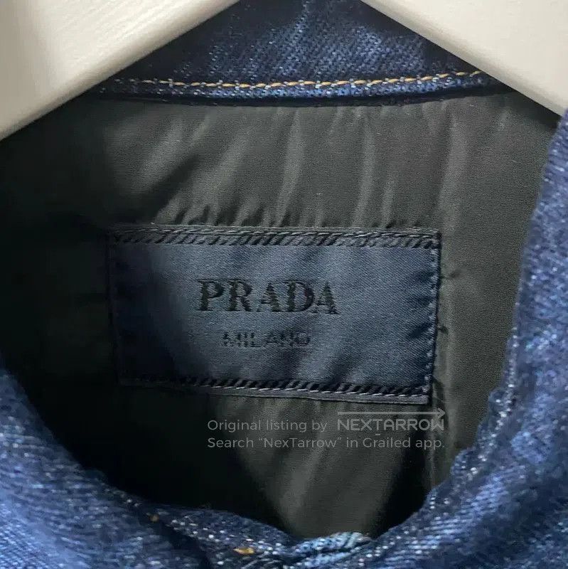 Prada Prada Deep Blue Cotton Long Sleeve Jacket. Size US L / EU 52-54 / 3 - 6 Thumbnail