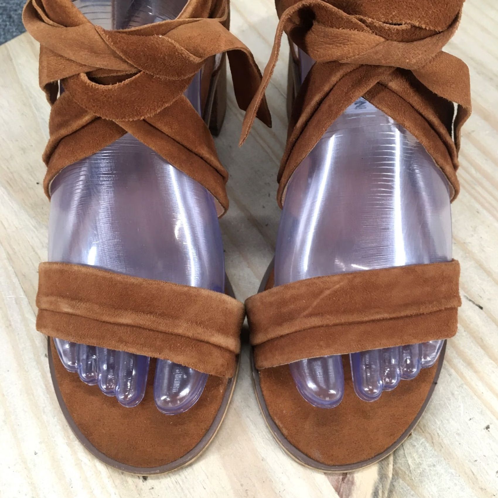Steve Madden Steve Madden Strappy Womens Brown Sandals Ritual Casual Ankle Suede Heels Size US 7 / IT 37 - 7 Thumbnail