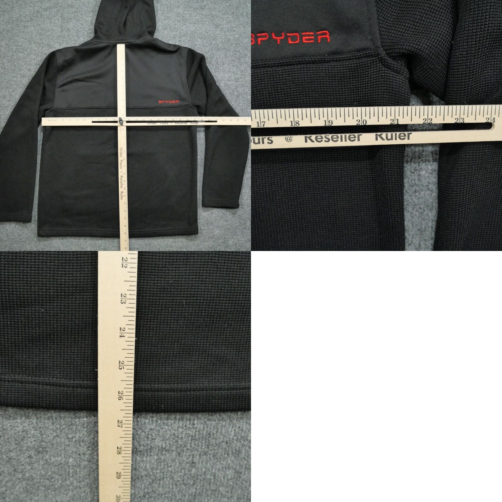 Spyder Spyder Hoodie Mens Large Black Quarter Zip Jacket Outdoors Size US L / EU 52-54 / 3 - 9 Thumbnail
