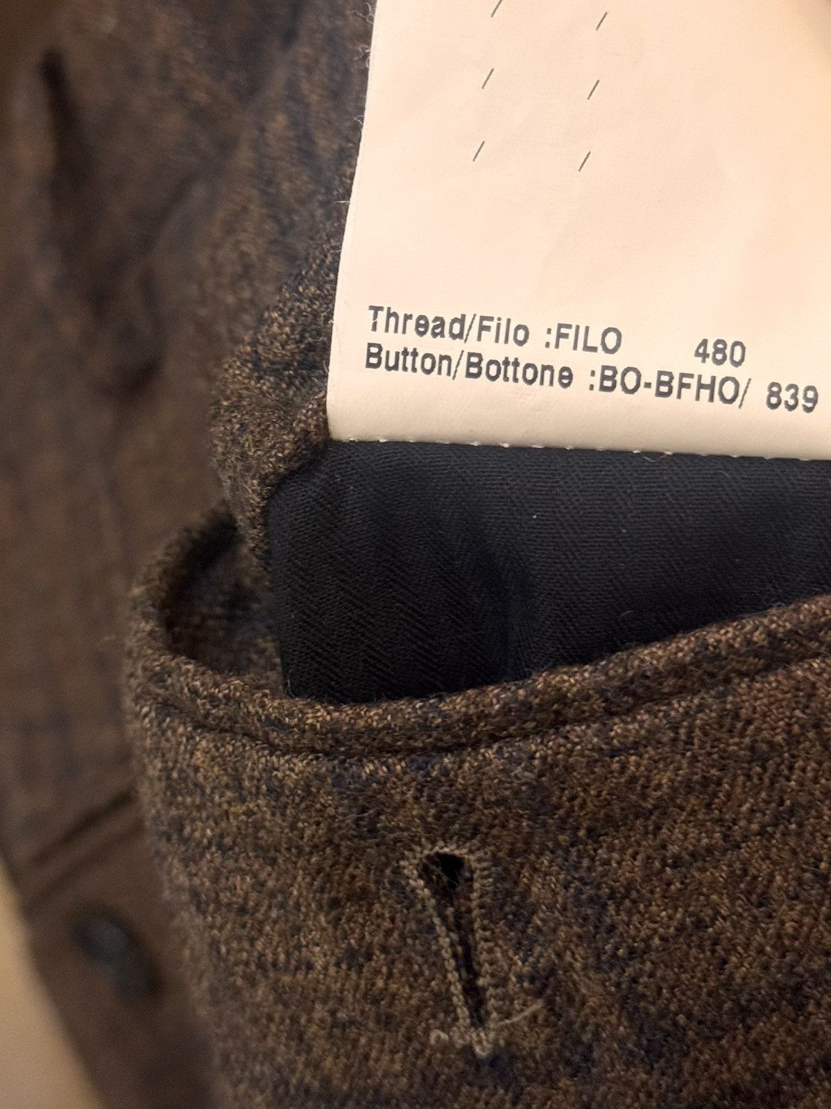Cerruti 1881 cerruti 1881 runway checks brown wool pants 46 Size US 29 - 4 Thumbnail