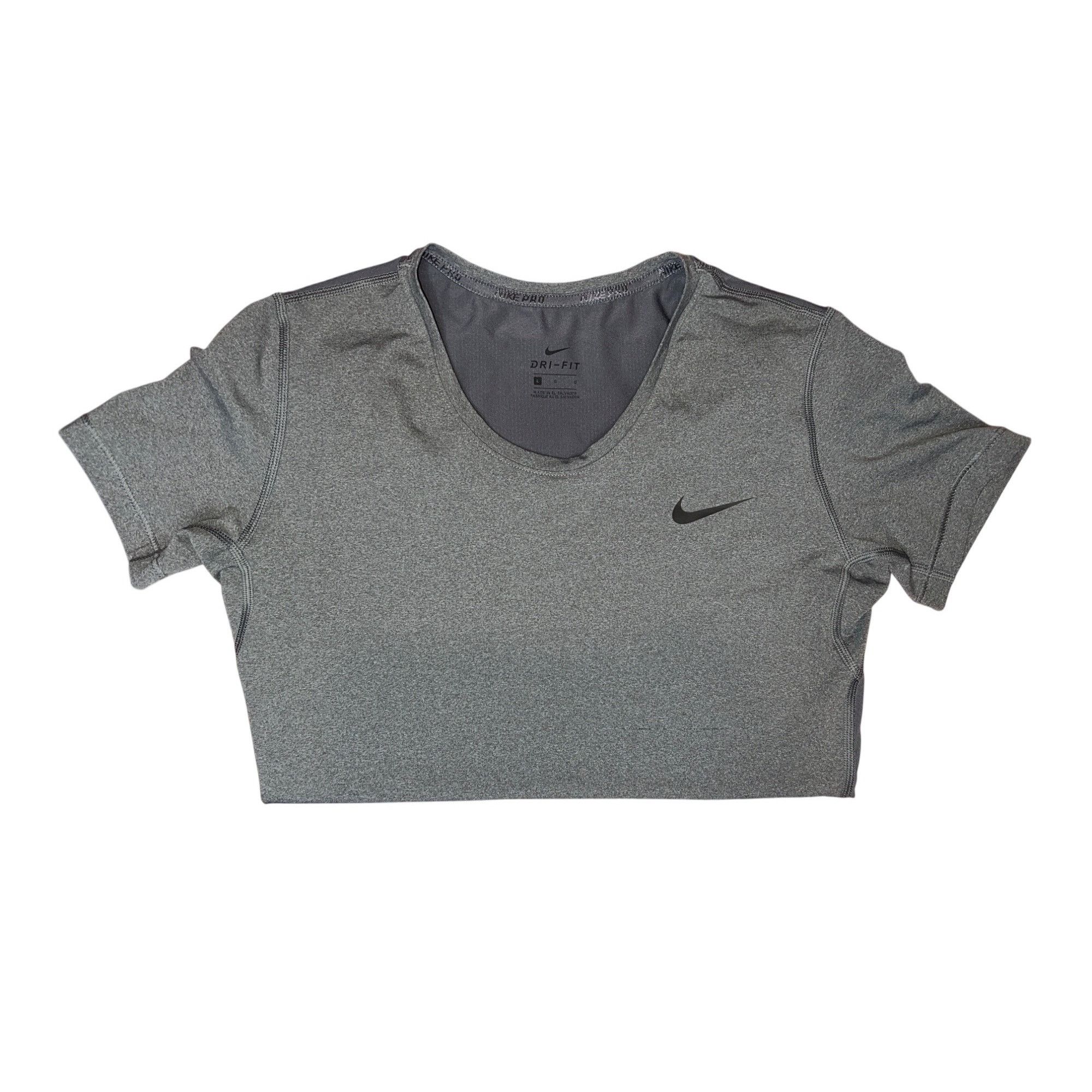 Nike Nike Womens Gray Dri-Fit Activewear Shirt Size L Size L / US 10 / IT 46 - 2 Thumbnail