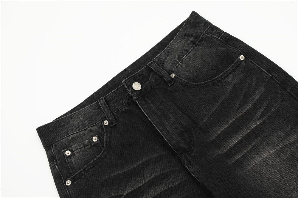 Japanese Brand × Jean Men's American simple loose distressed washed jeans Size US 32 / EU 48 - 4 Thumbnail