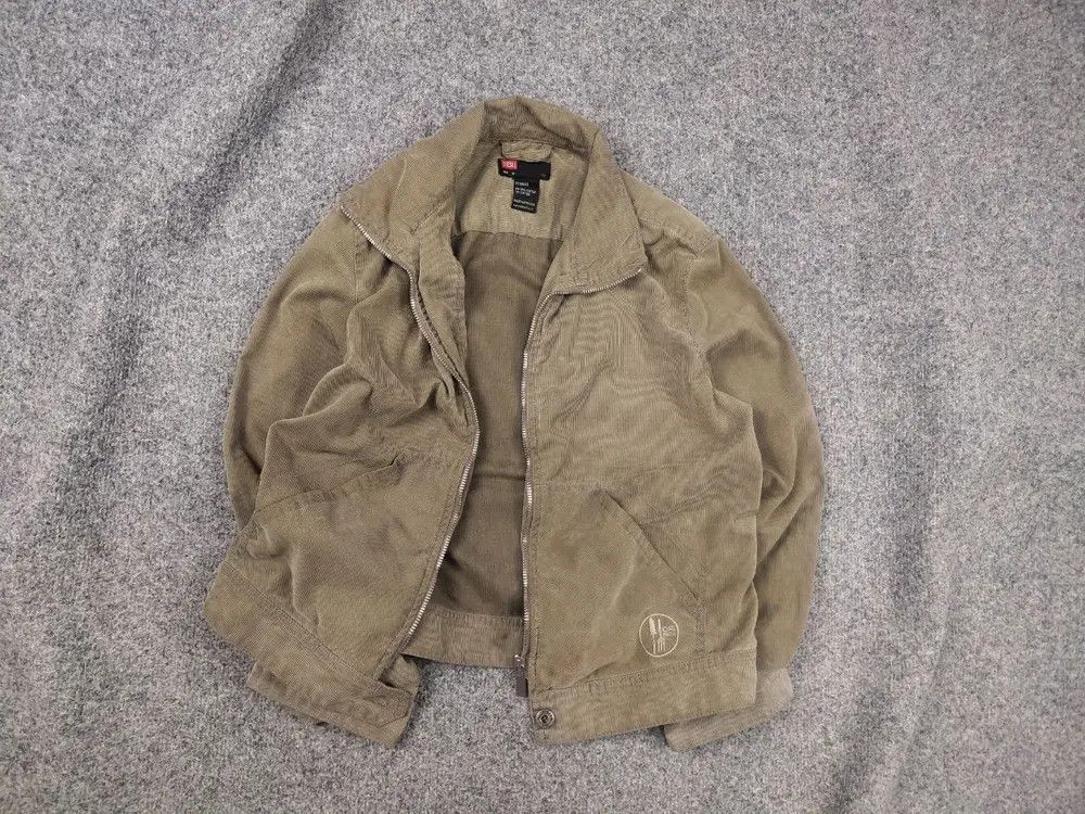 Diesel Vintage 90's Diesel corduroy Cropped jacket zip Long sleeve Size M / US 6-8 / IT 42-44 - 1 Thumbnail
