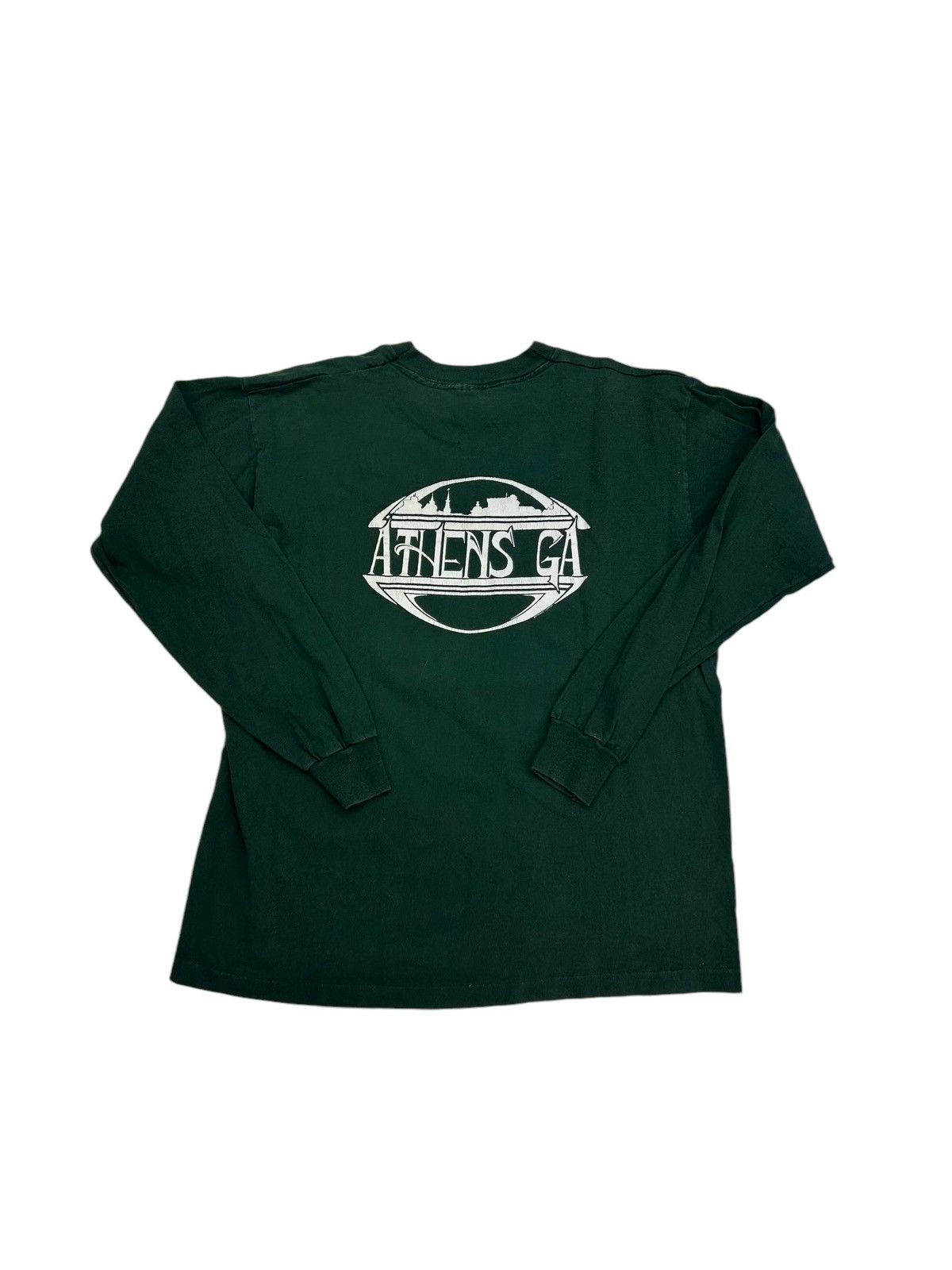 Fruit Of The Loom × Vintage Vtg Athens GA Longsleeve Shirt Size US L / EU 52-54 / 3 - 2 Thumbnail