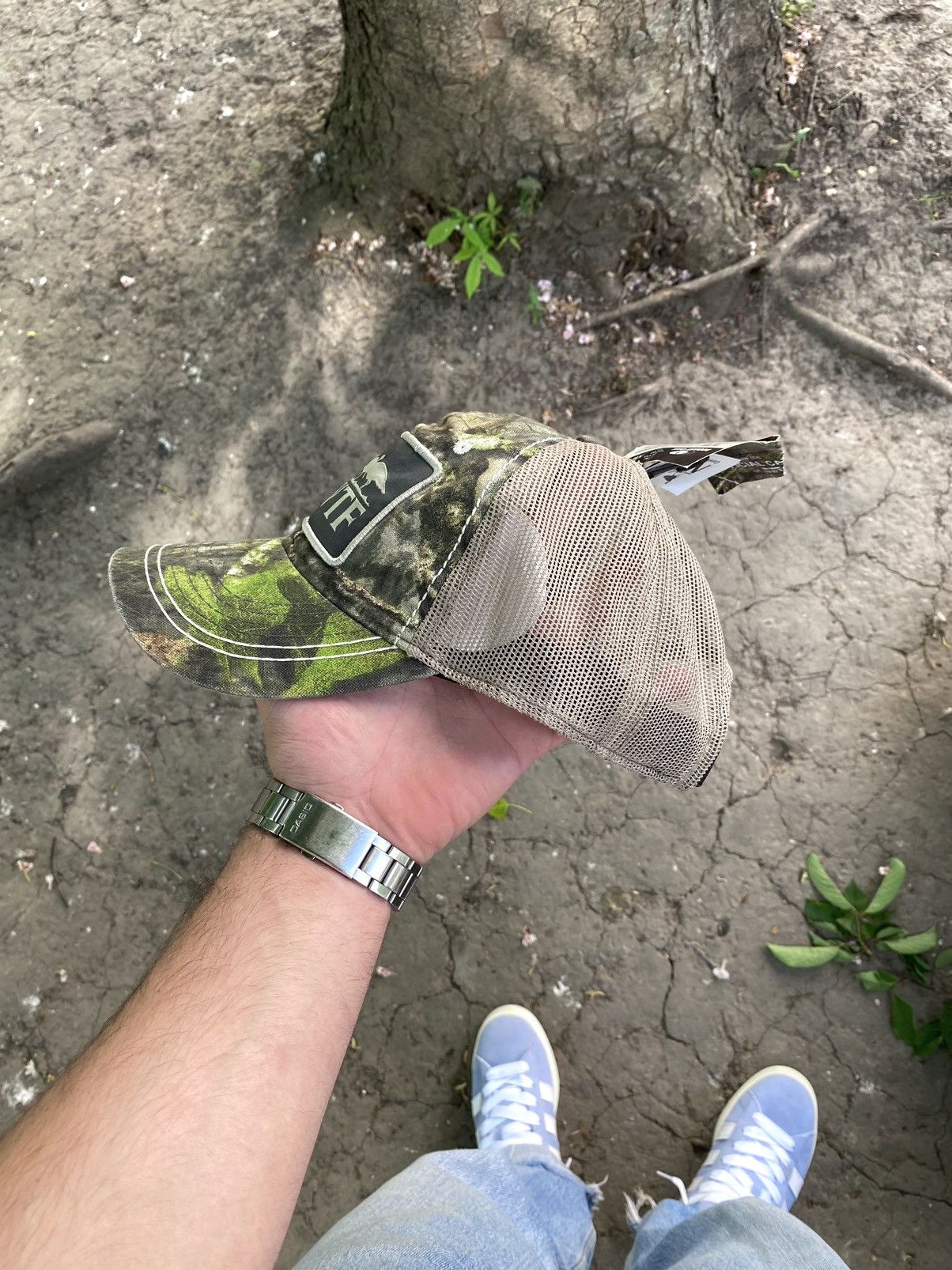 NASCAR × Realtree NASCAR Realtree Distressed NFTW Racing Hat Cap Size ONE SIZE - 3 Thumbnail
