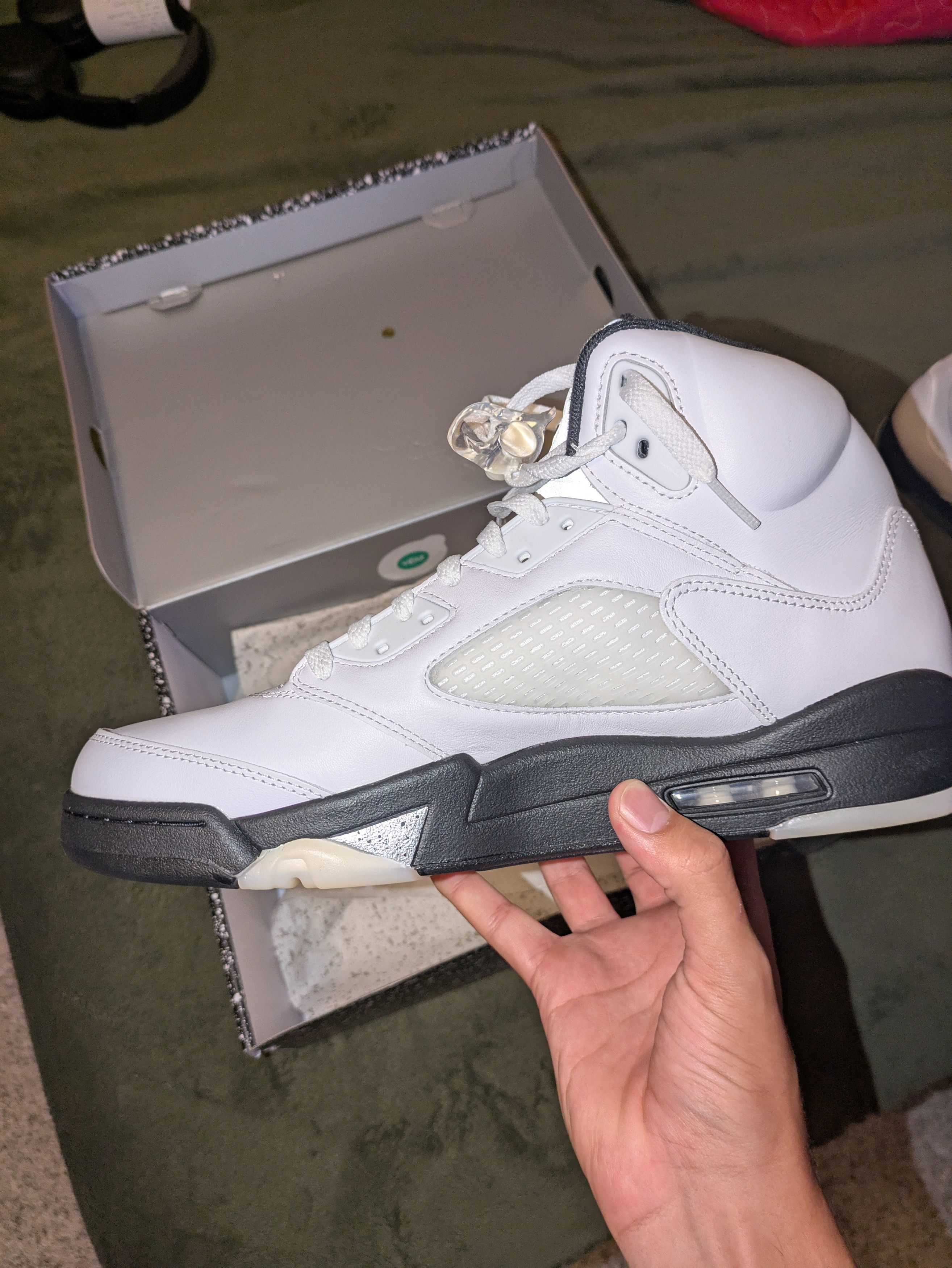 Jordan Brand Jordan 5 White Black Size US 11 / EU 44 - 3 Thumbnail