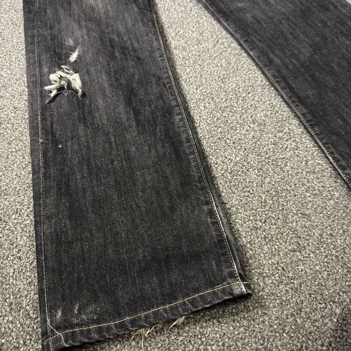 Undercover × Uniqlo 🔥🇯🇵 Vintage 90s Black Jeans Uniqlo UJ S002 Size US 33 - 5 Thumbnail