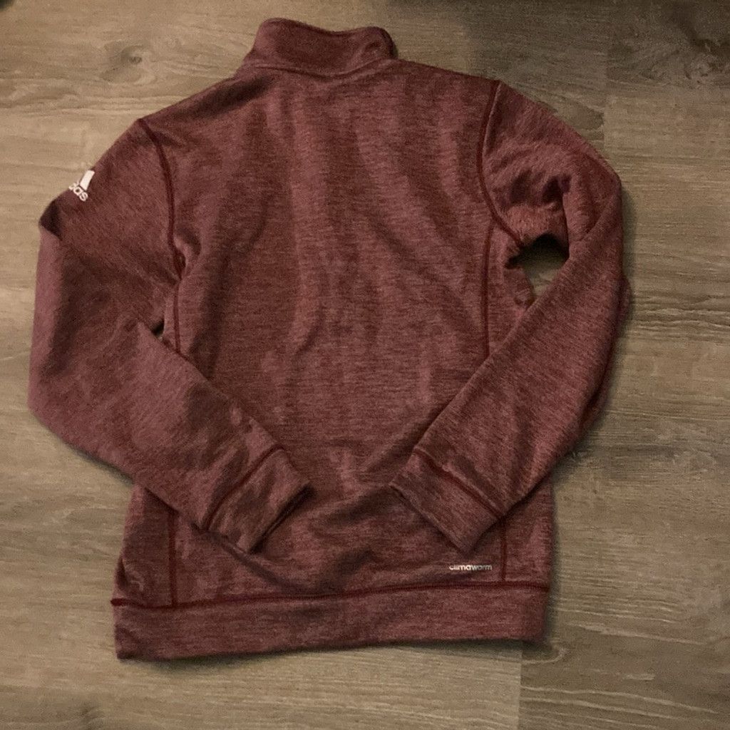 Adidas Adidas burgundy cavs climawarm 1/2 zip pullover size small Size US S / EU 44-46 / 1 - 5 Thumbnail